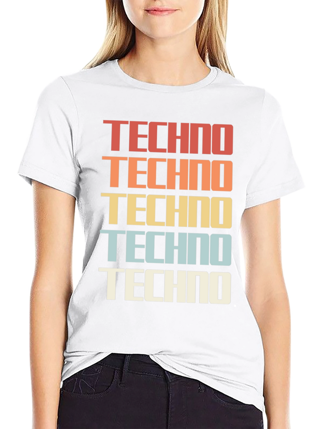 Retro Techno Graphic Tee - Classic Style