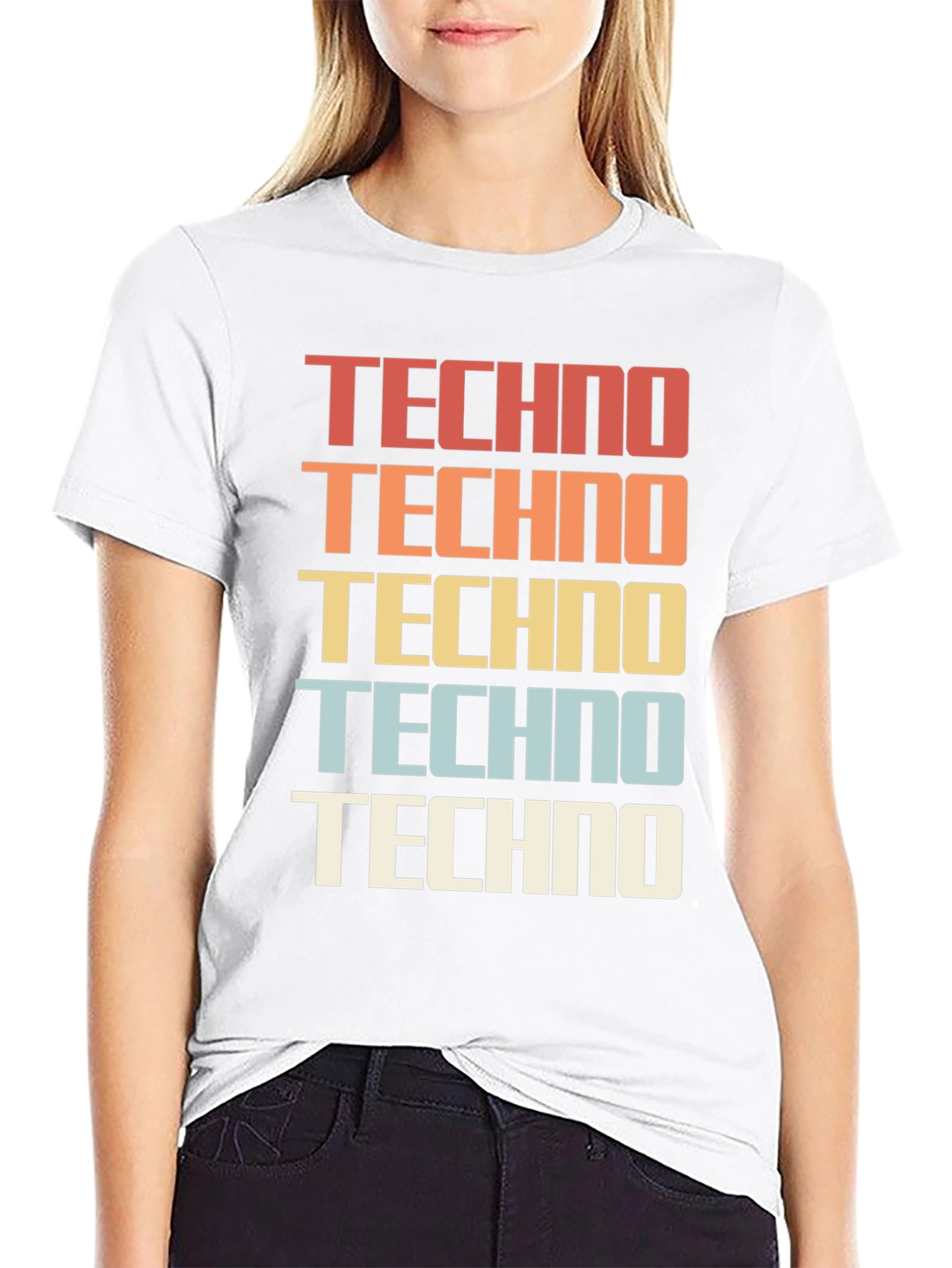 Retro Techno Graphic Tee - Classic Style