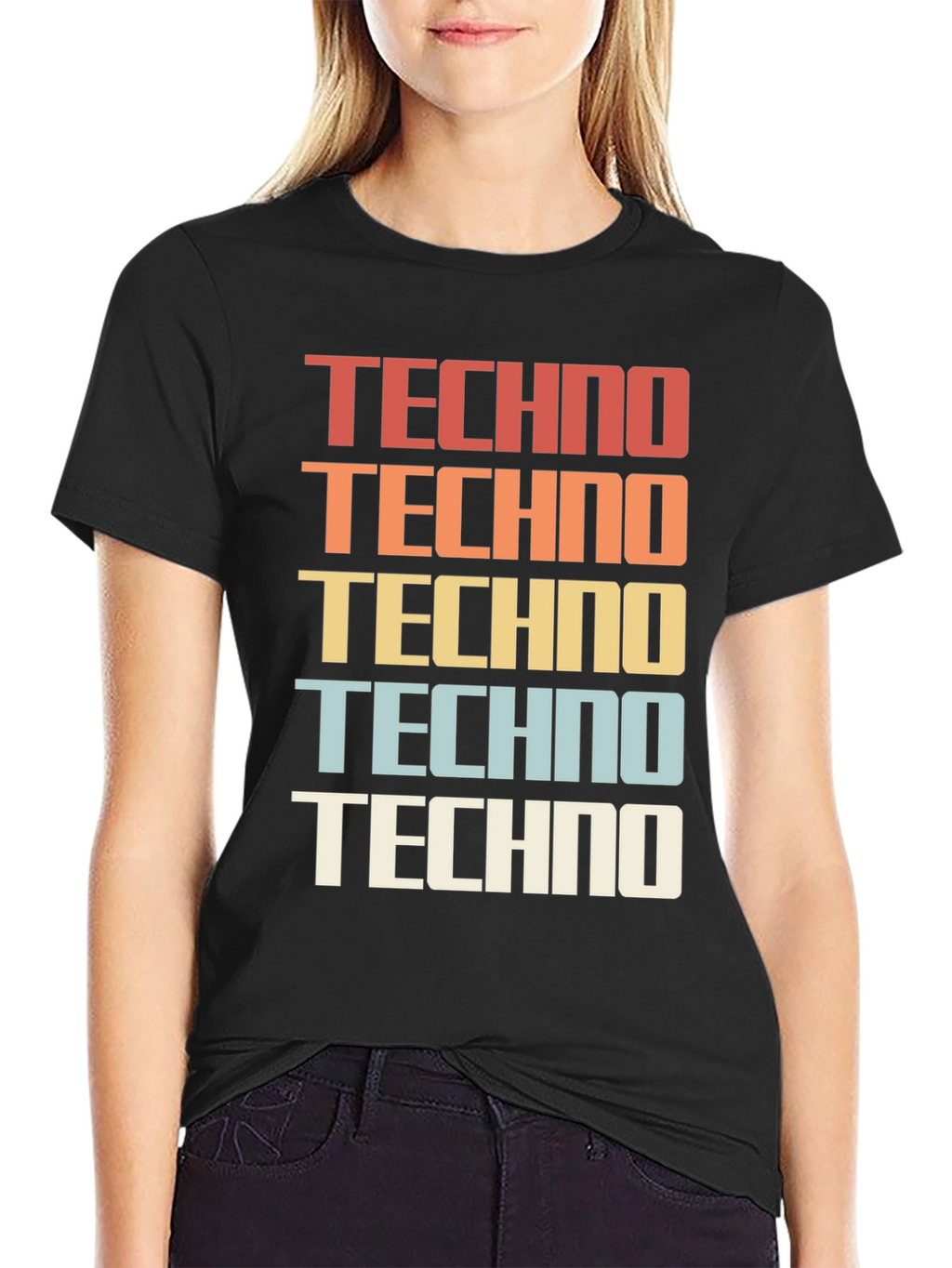 Retro Techno Graphic Tee - Classic Style