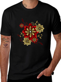 Black Floral T-Shirt - Stylish Graphic Tee