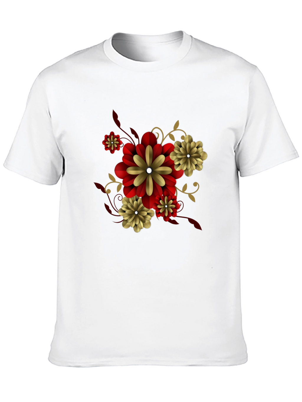 Black Floral T-Shirt - Stylish Graphic Tee