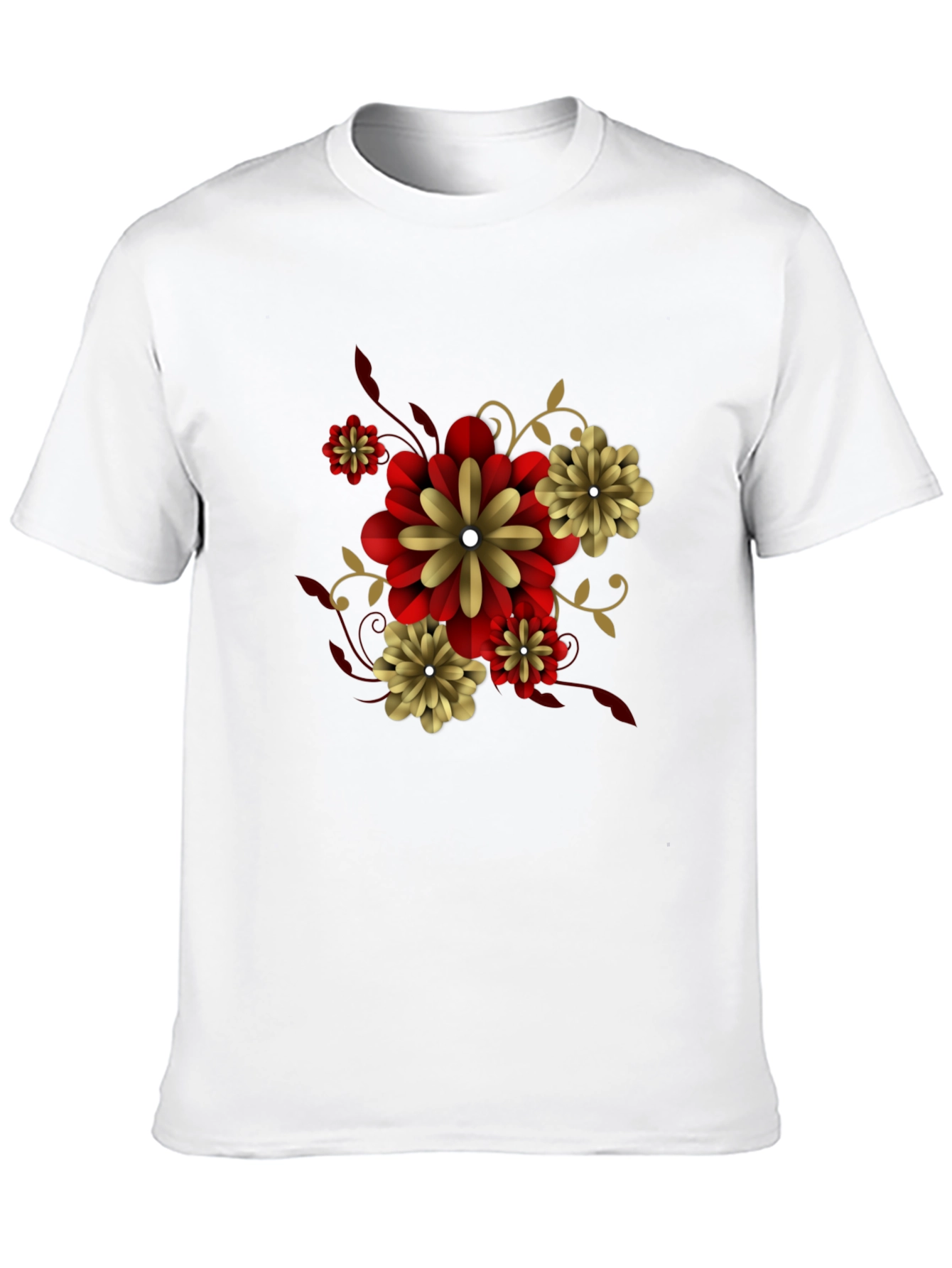 Black Floral T-Shirt - Stylish Graphic Tee