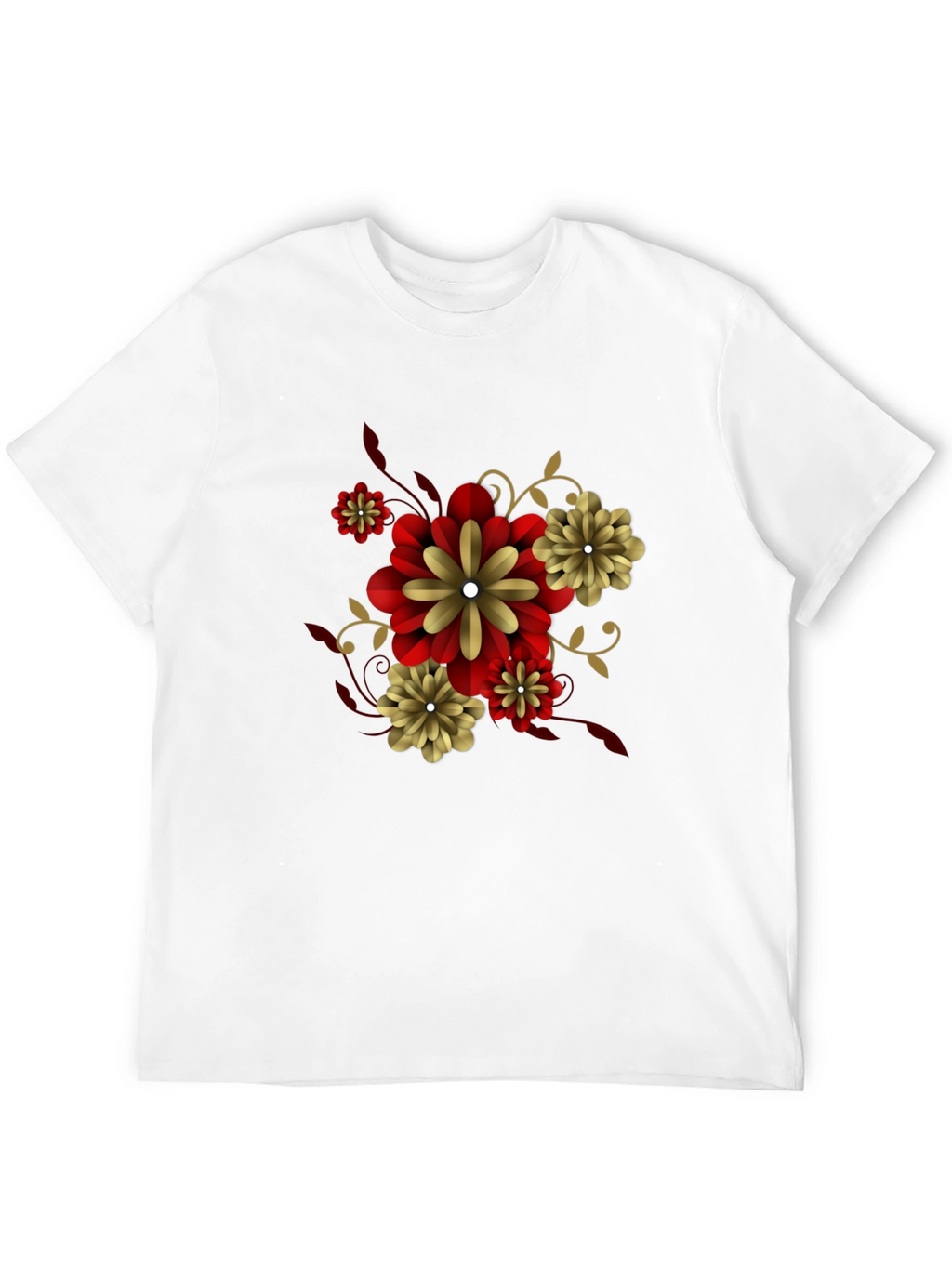 Black Floral T-Shirt - Stylish Graphic Tee