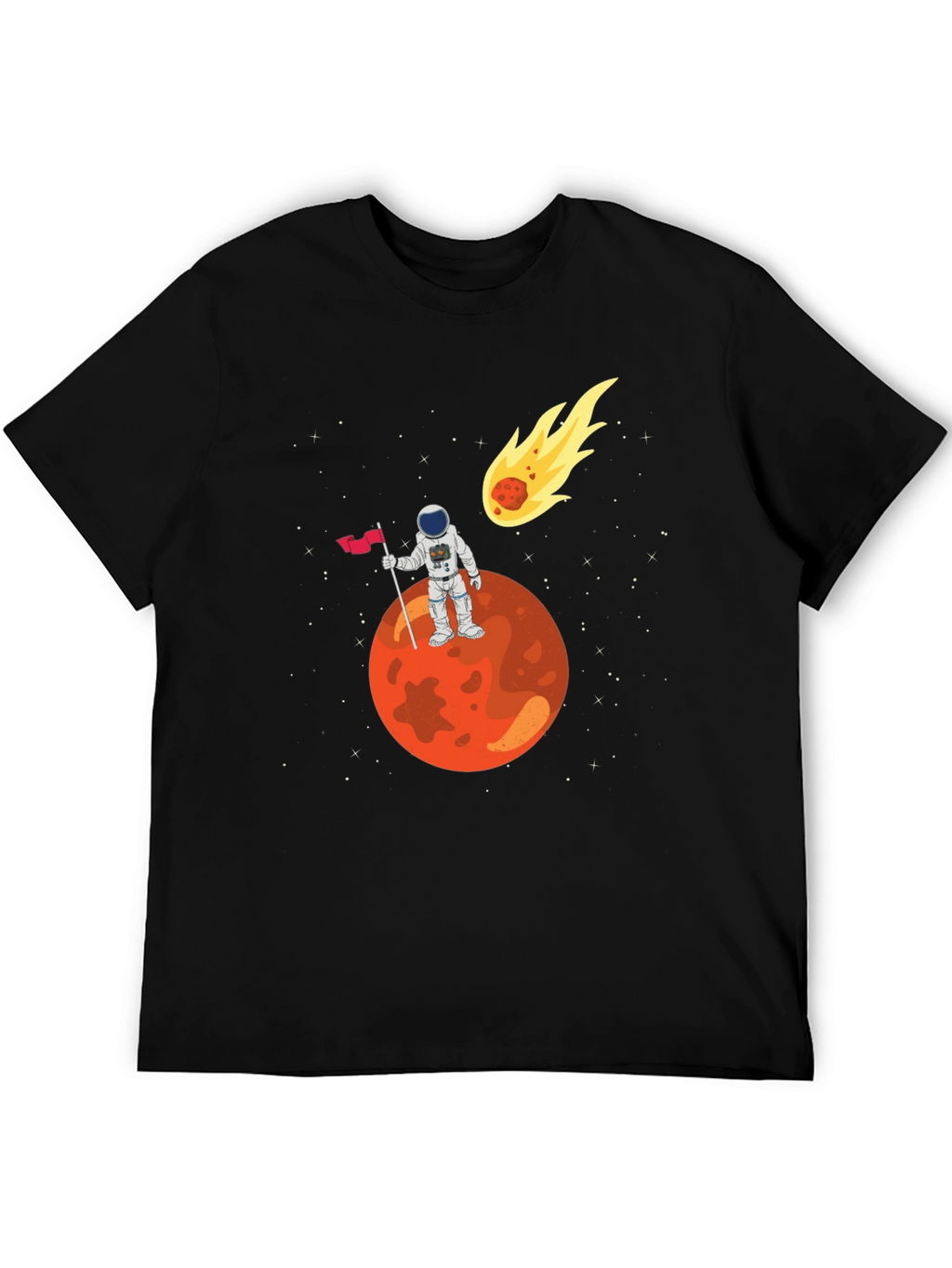 Astronaut on Mars Graphic T-Shirt