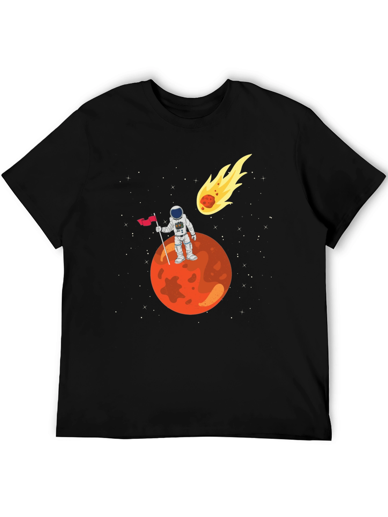 Astronaut on Mars Graphic T-Shirt
