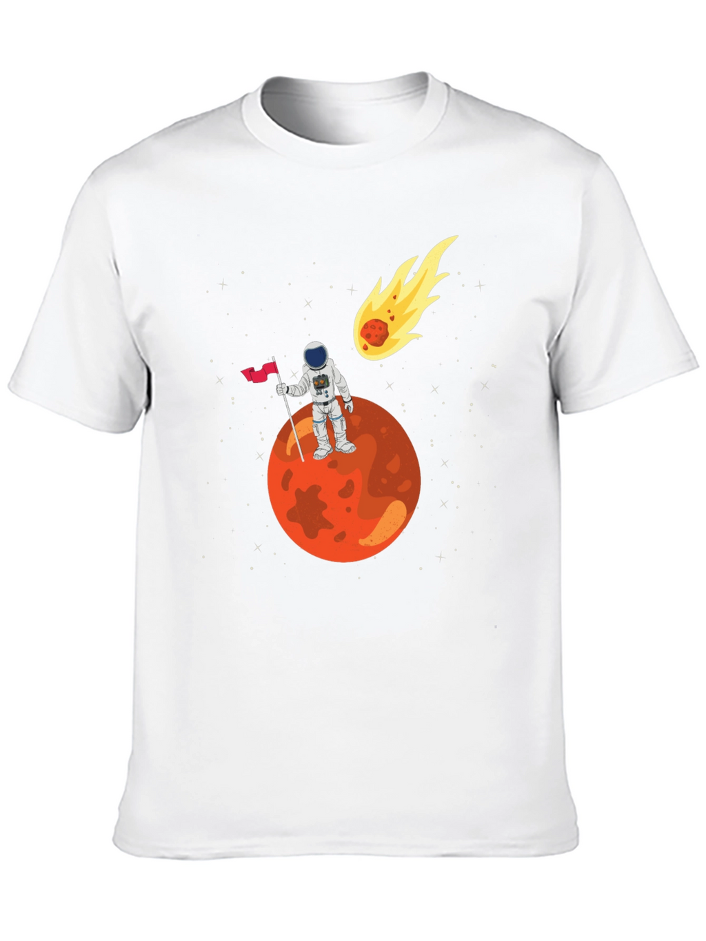 Astronaut on Mars Graphic T-Shirt