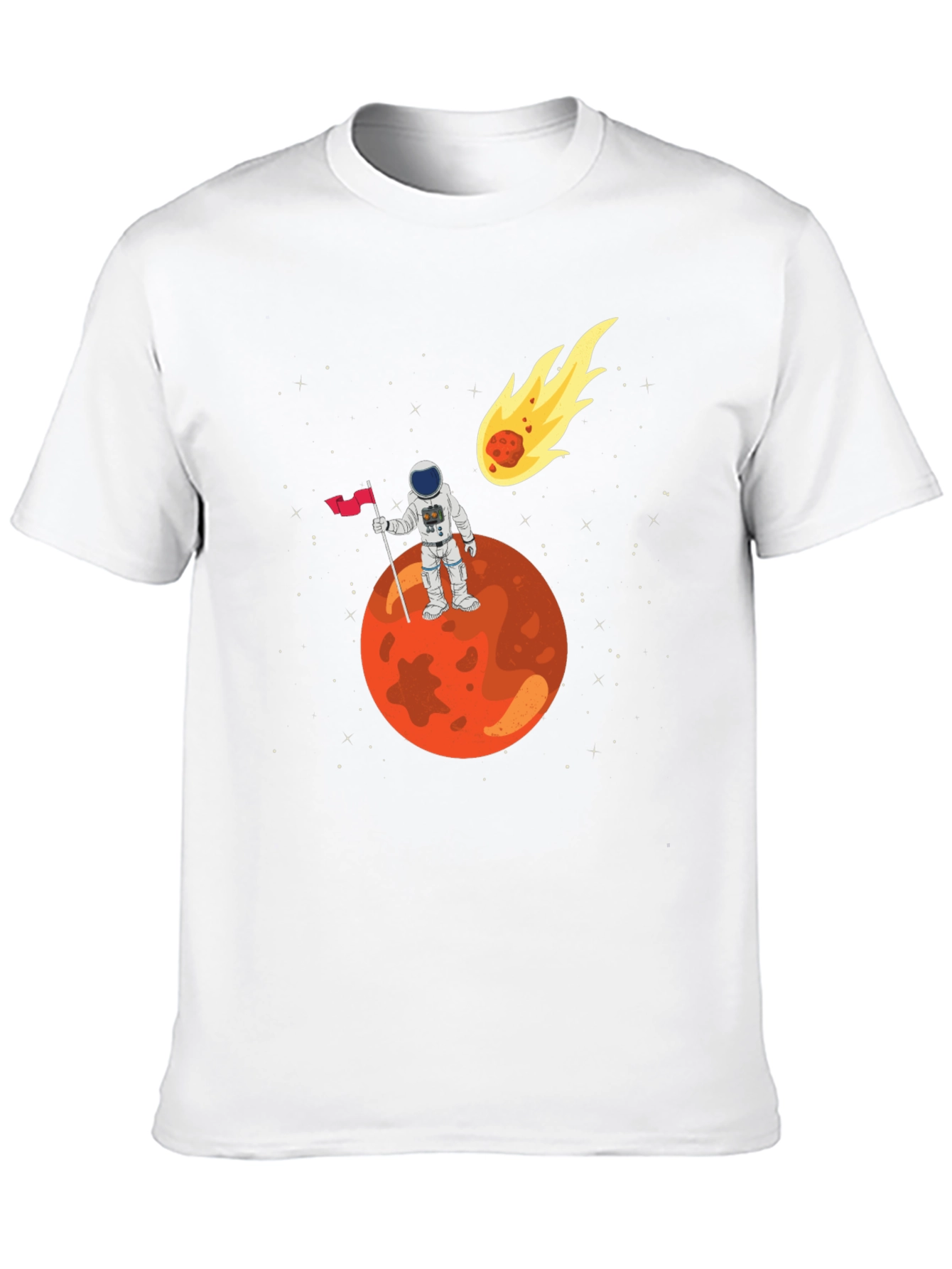 Astronaut on Mars Graphic T-Shirt