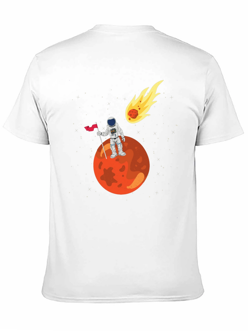 Astronaut on Mars Graphic T-Shirt