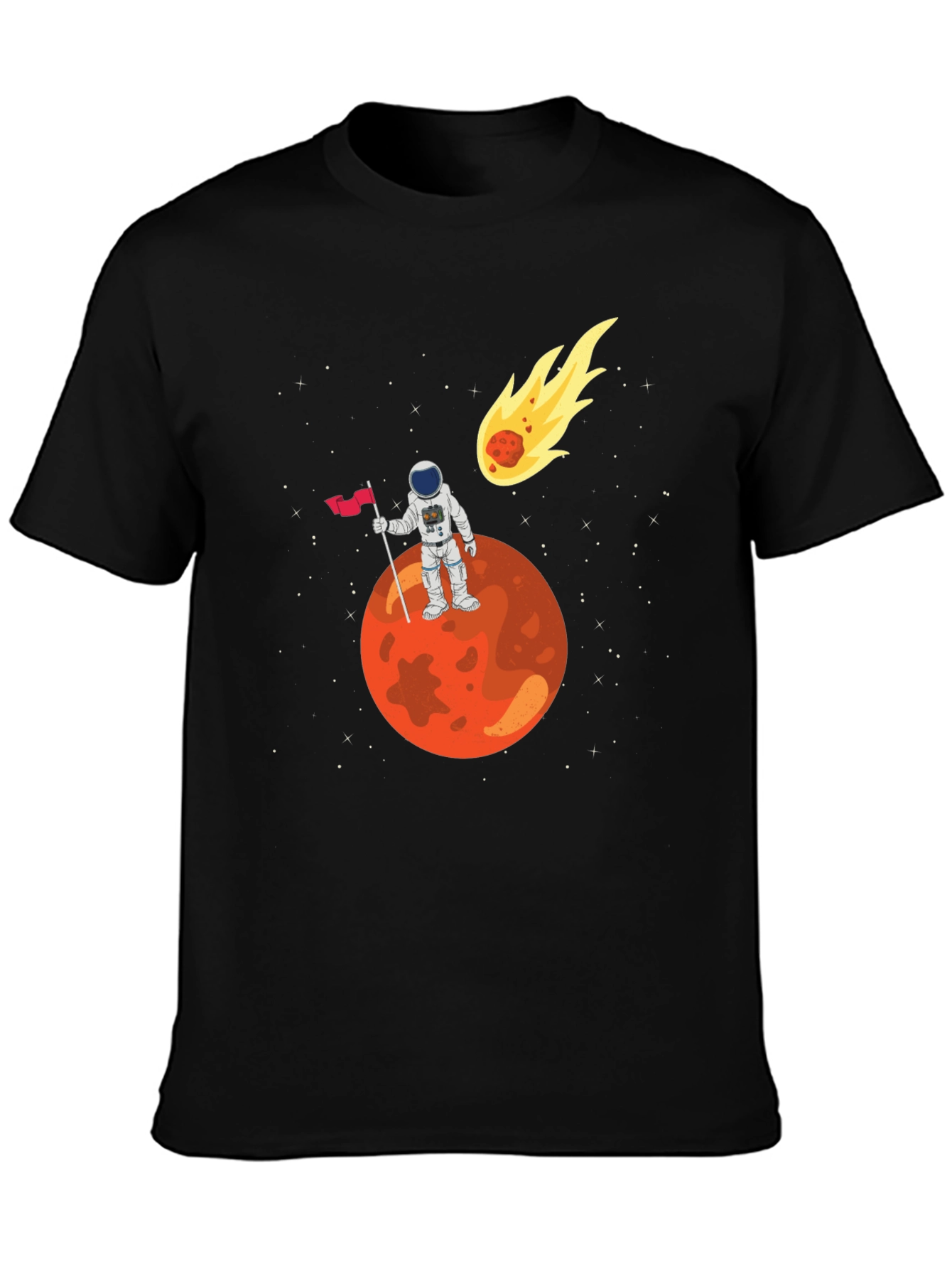 Astronaut on Mars Graphic T-Shirt