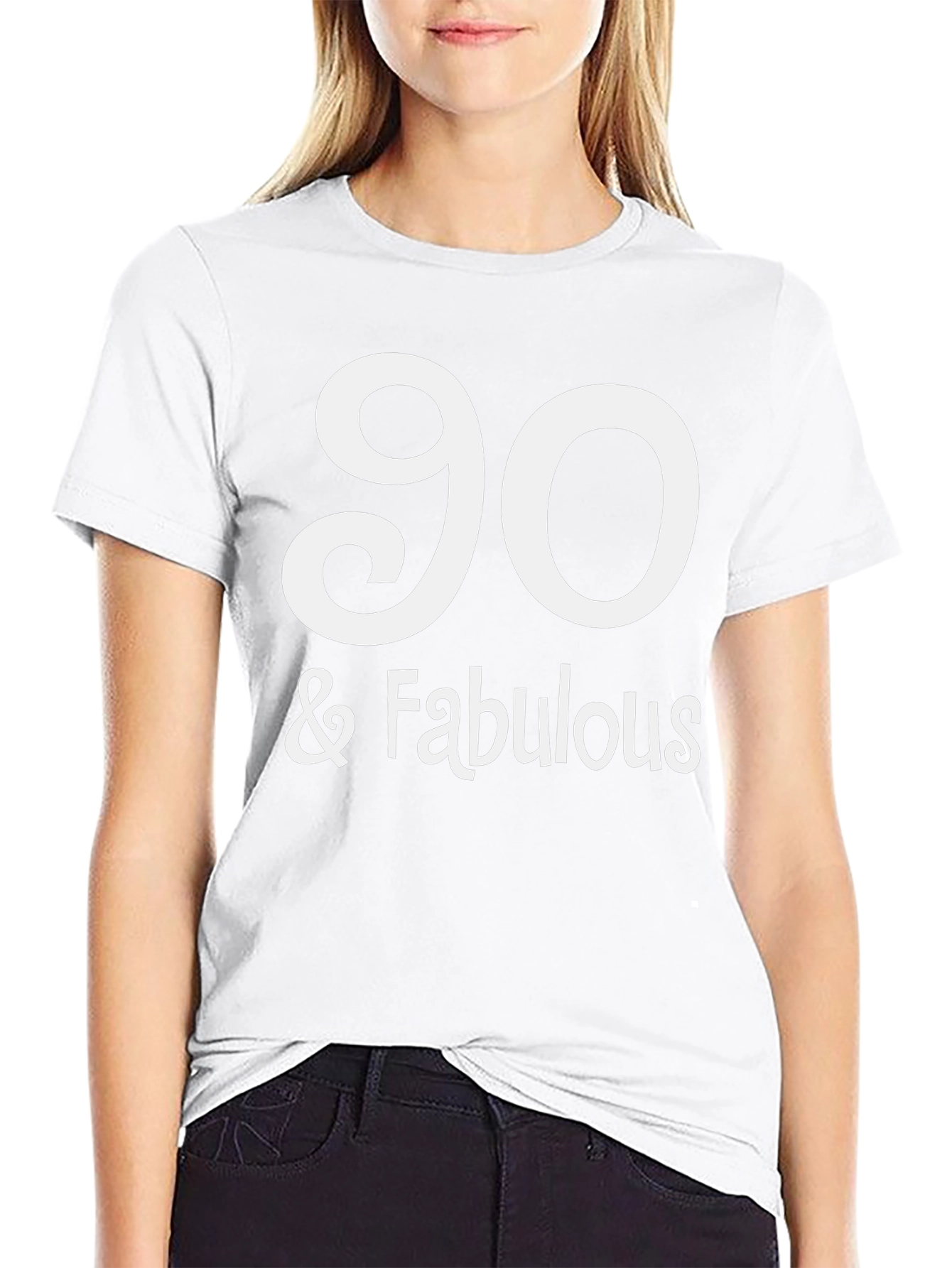 90 & Fabulous Black T-Shirt