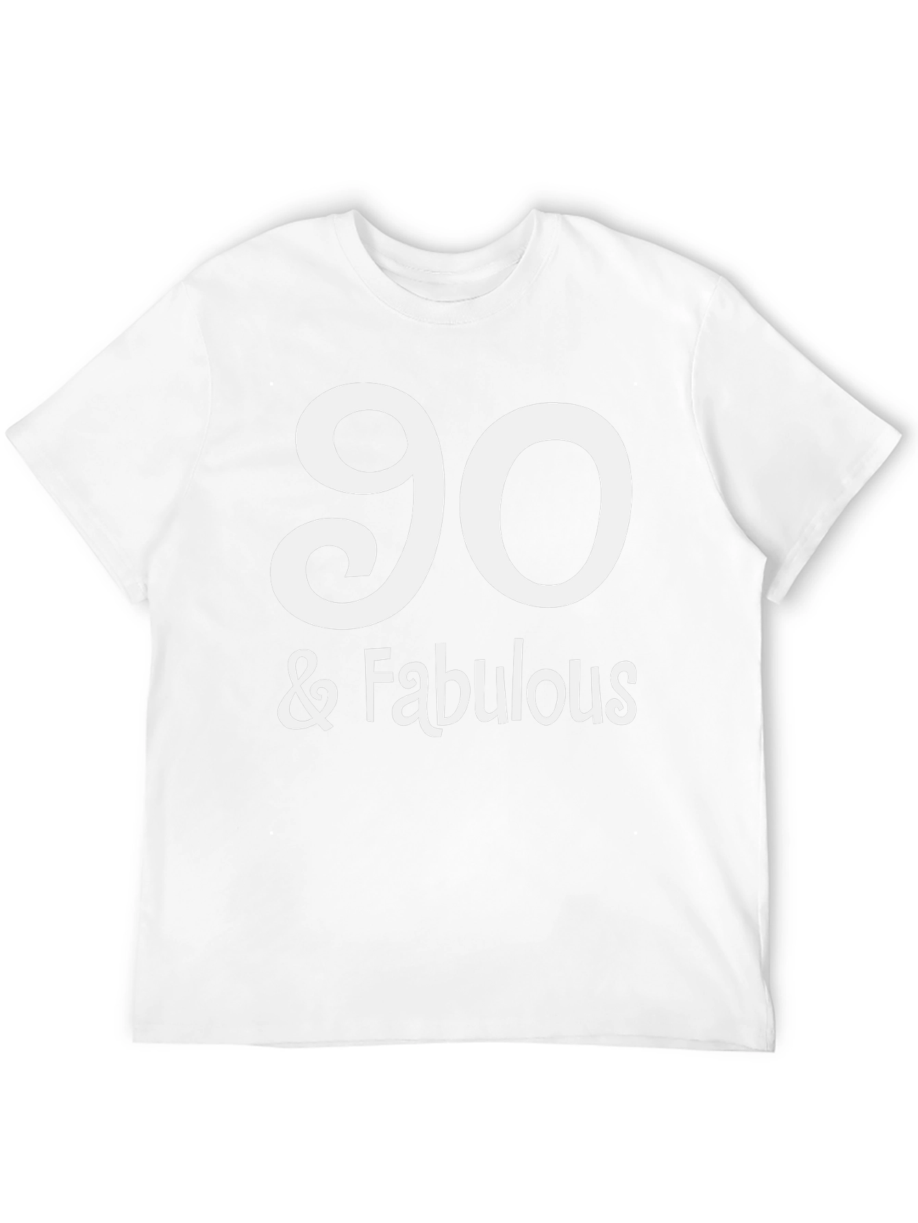 90 & Fabulous Black T-Shirt