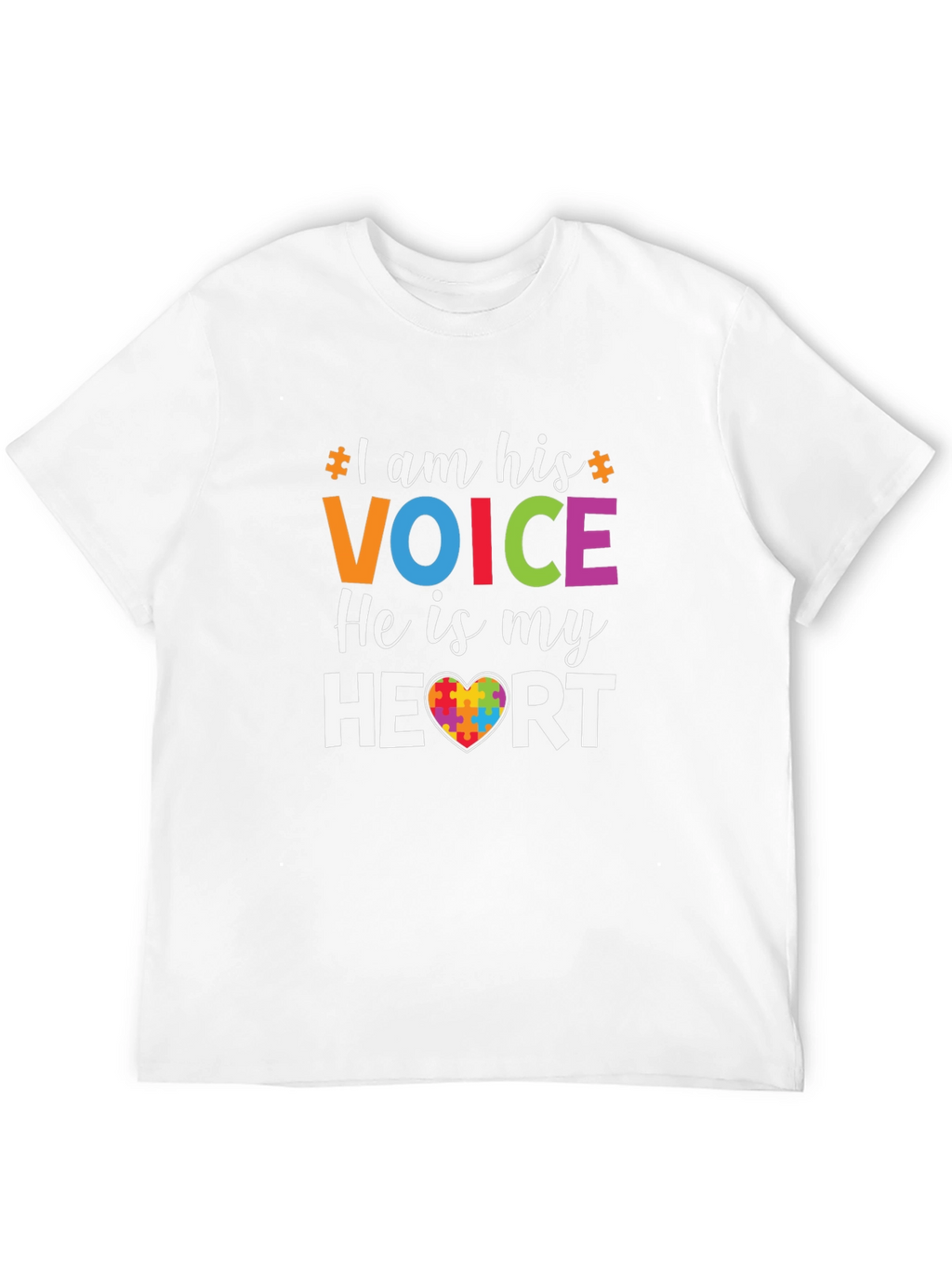 Autism Awareness T-Shirt: I Am His Voice