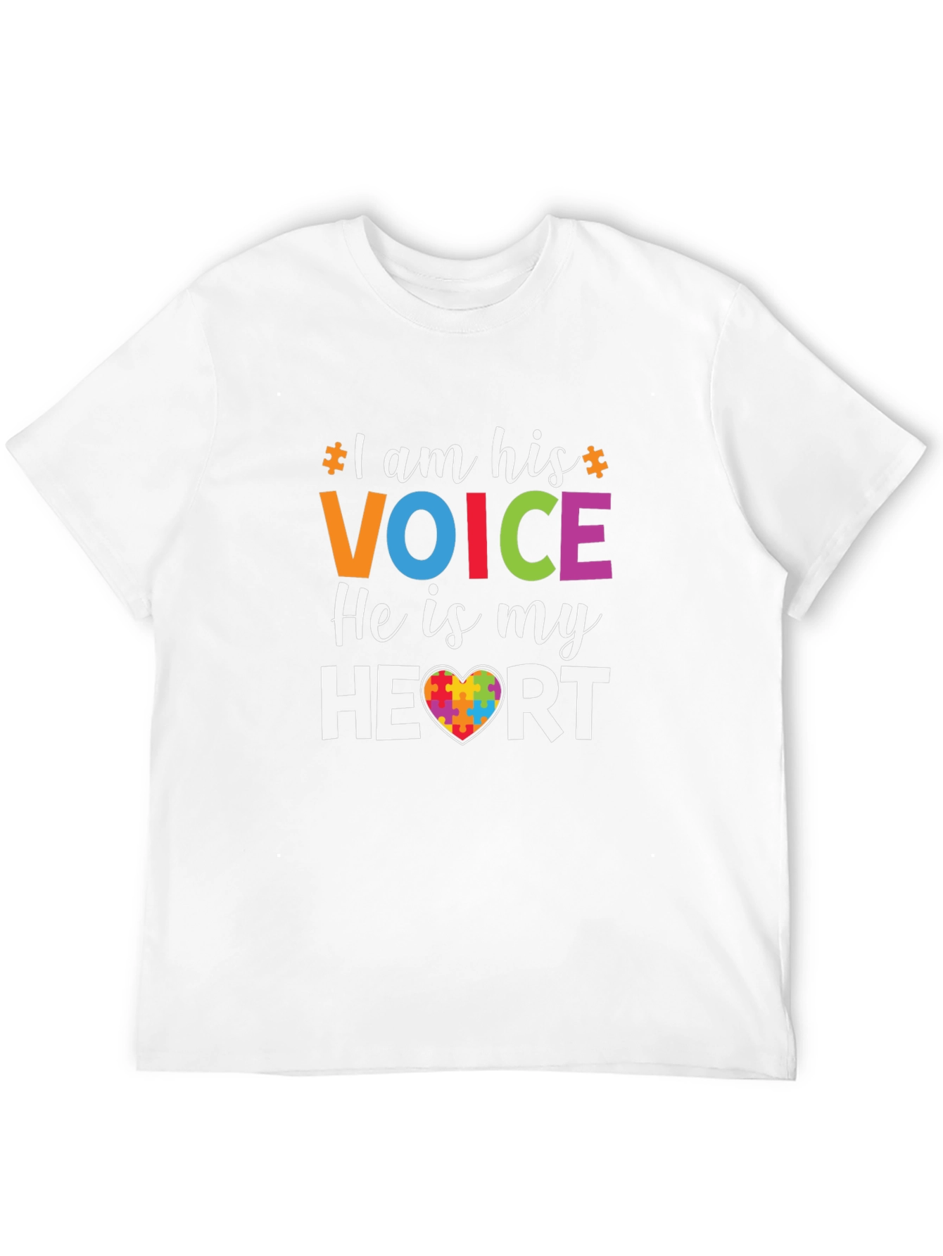 Autism Awareness T-Shirt: I Am His Voice
