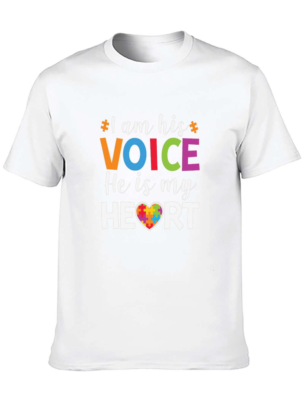 Autism Awareness T-Shirt: I Am His Voice
