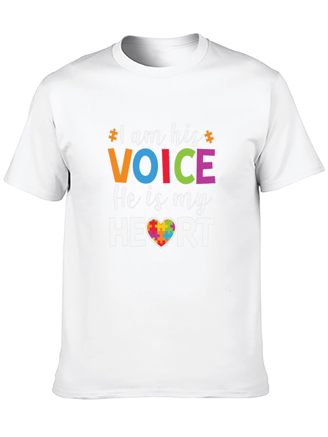 Autism Awareness T-Shirt: I Am His Voice