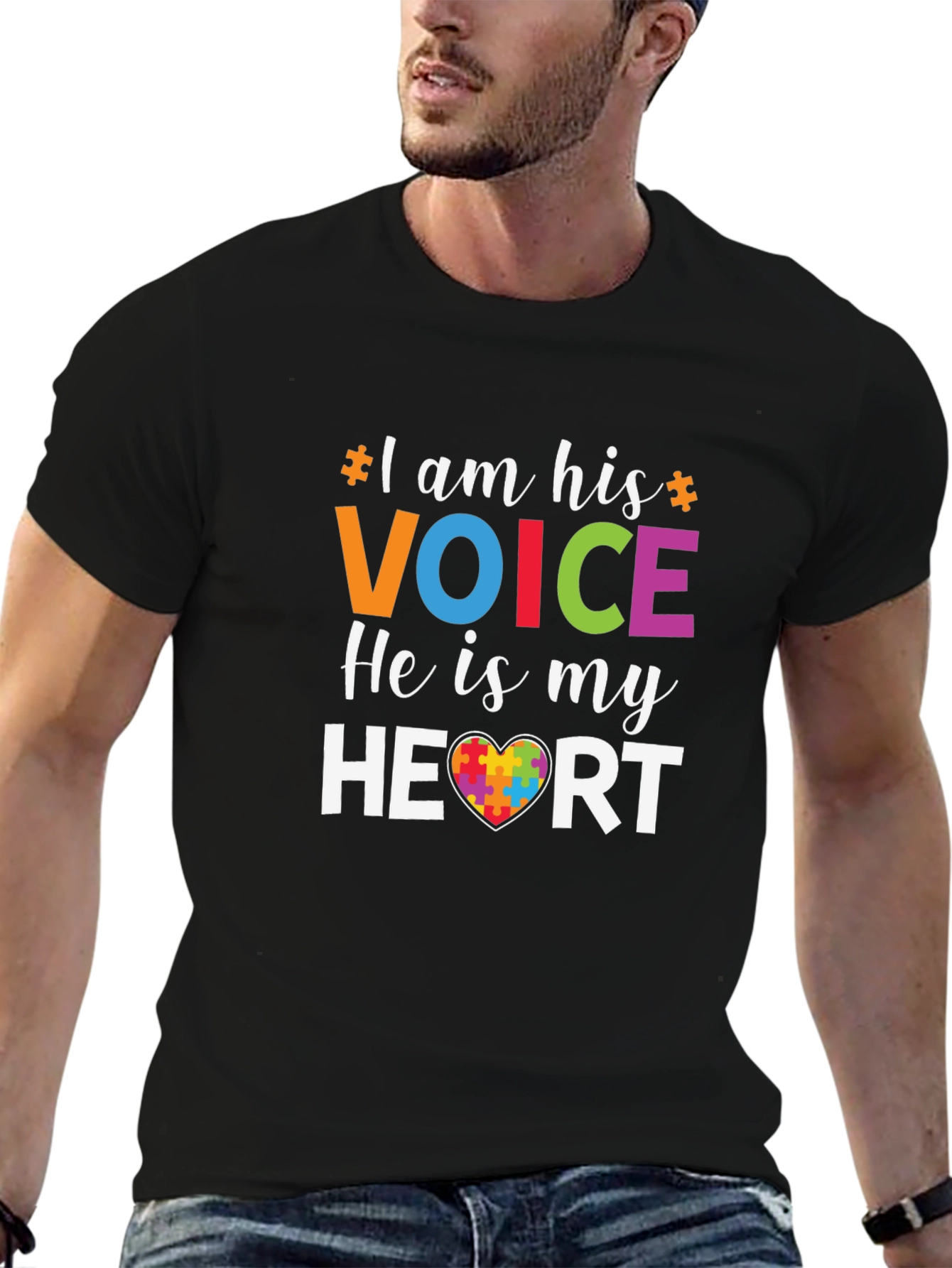 Autism Awareness T-Shirt: I Am His Voice