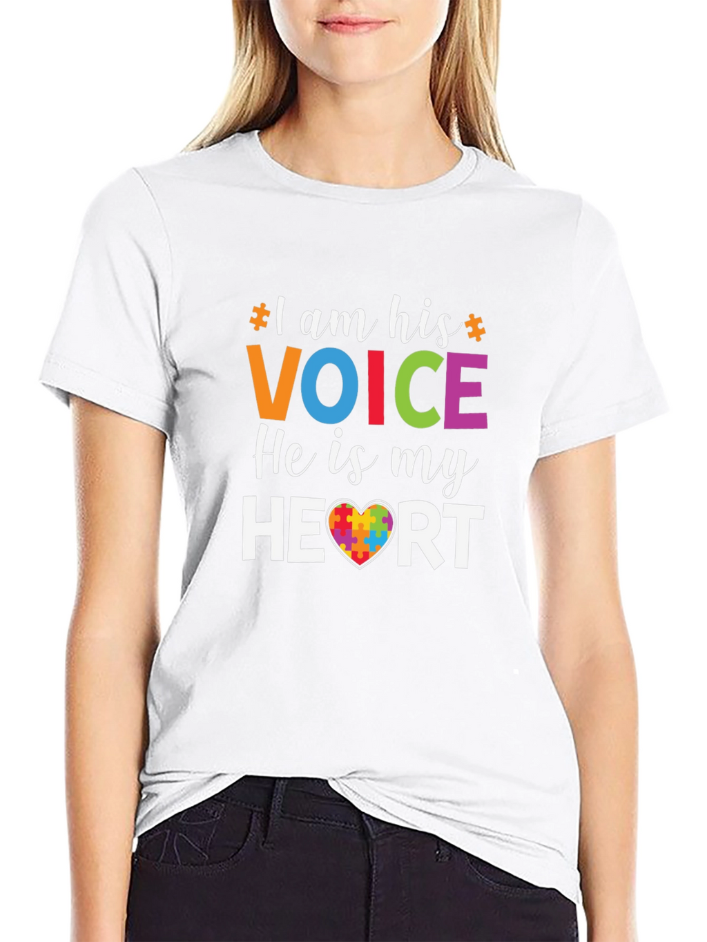Autism Awareness T-Shirt: I Am His Voice