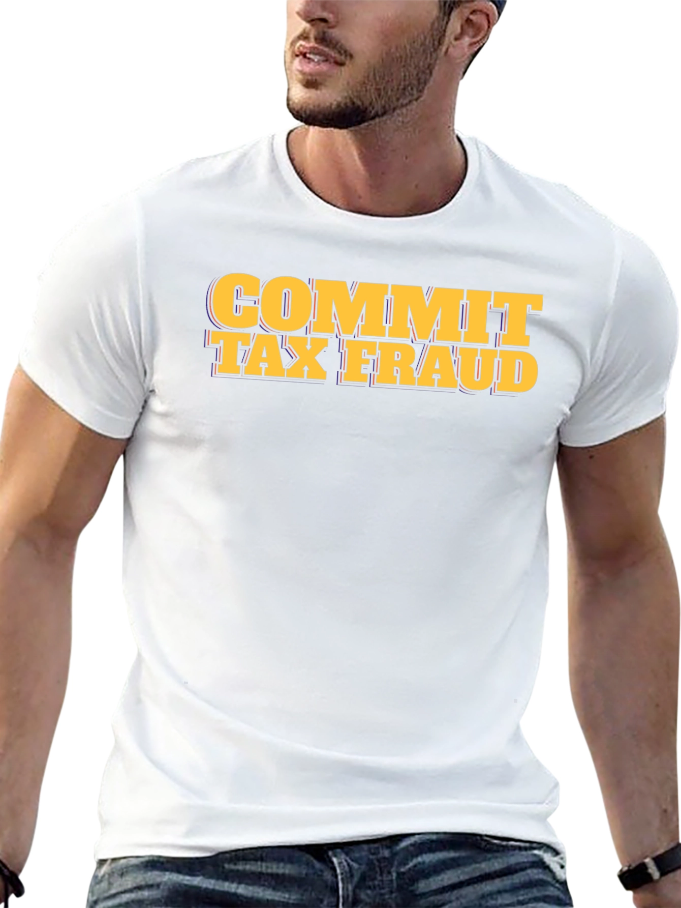 Commit Tax Fraud Graphic Tee - Black