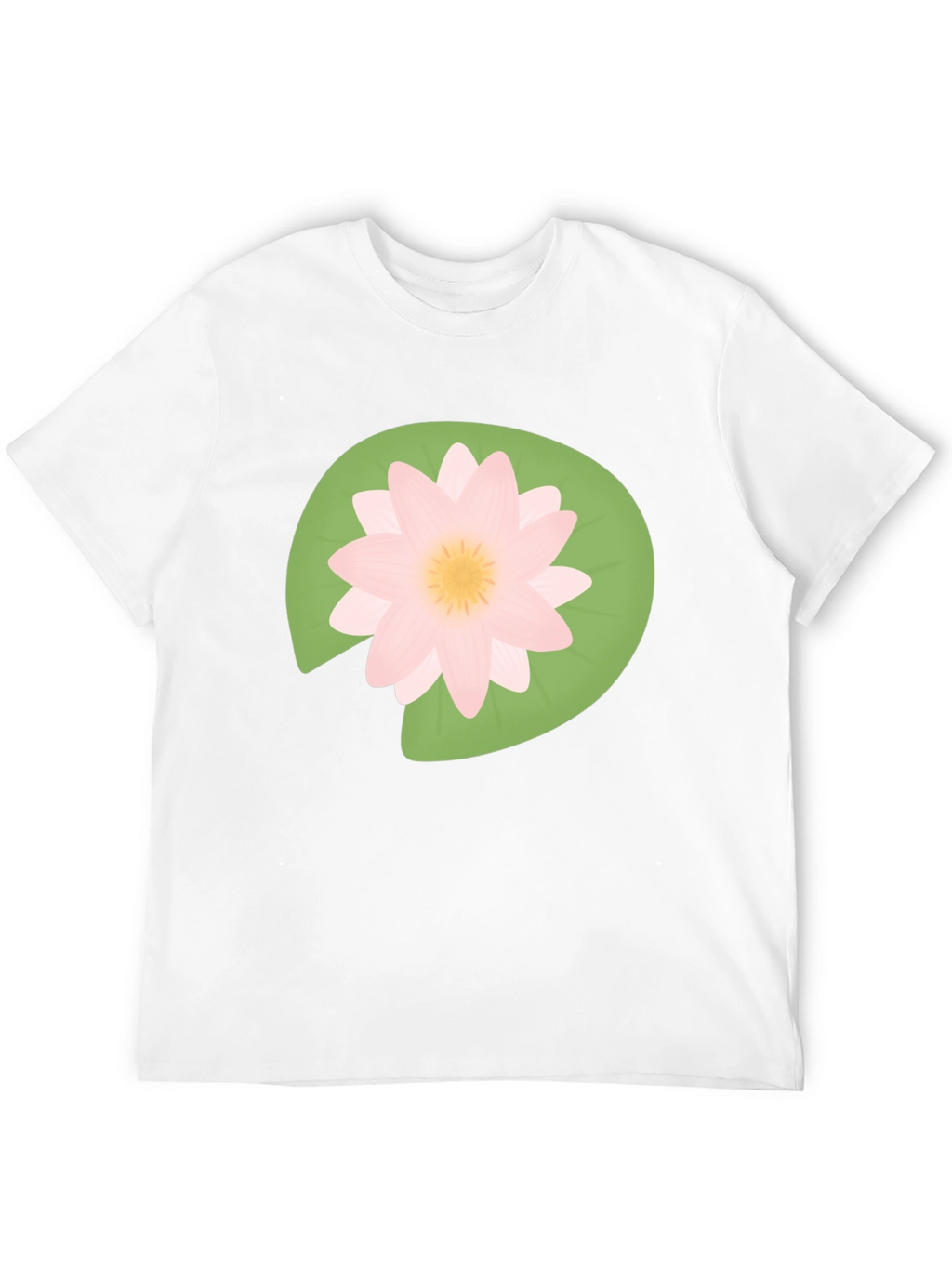 Lotus Flower Graphic T-Shirt - Black