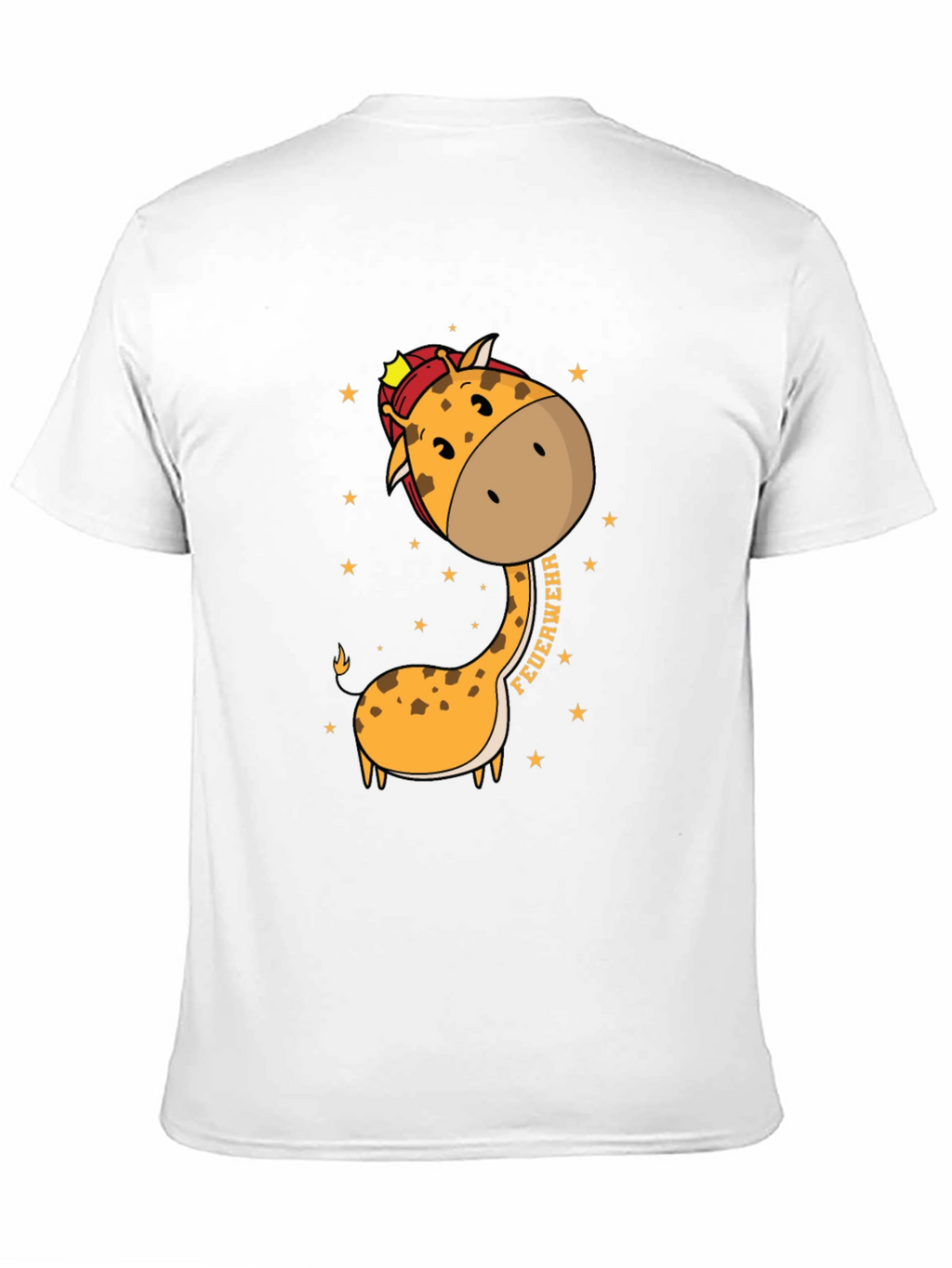 Firefighter Giraffe Graphic T-Shirt