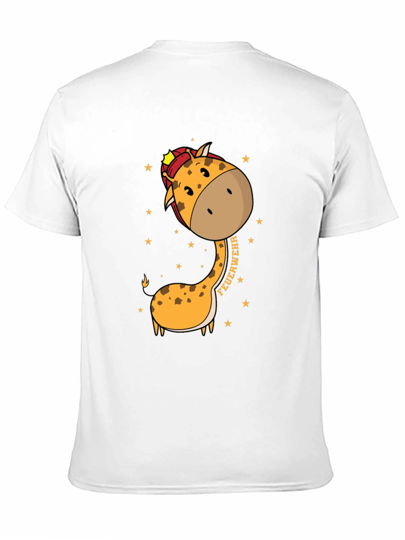 Firefighter Giraffe Graphic T-Shirt