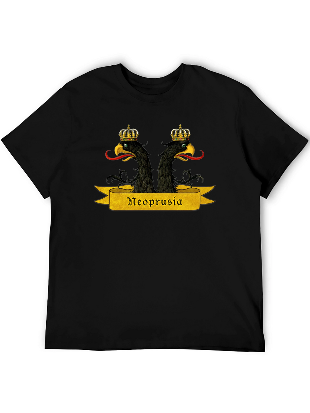 Neoprusia T-Shirt - Black Graphic Tee