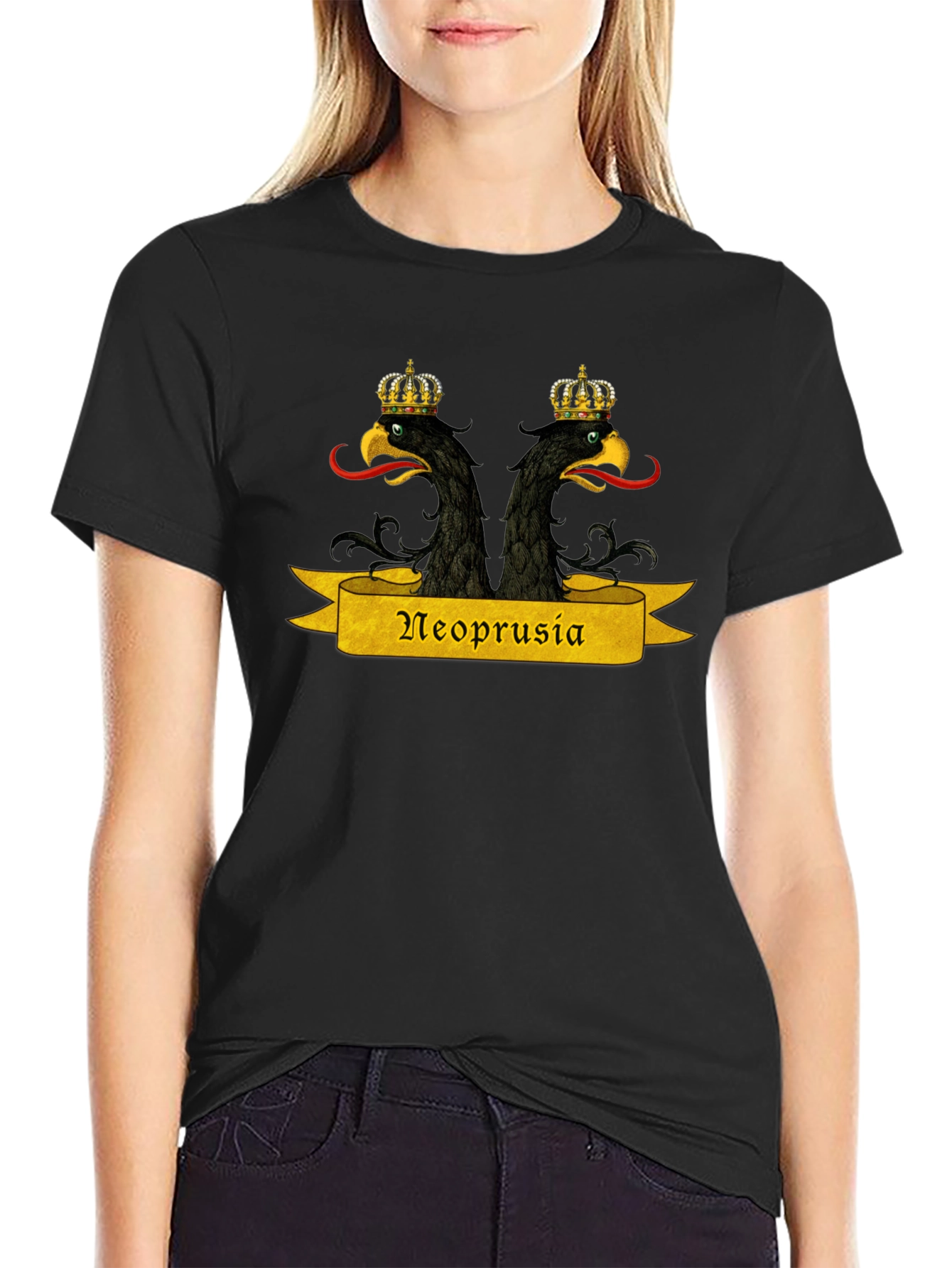 Neoprusia T-Shirt - Black Graphic Tee