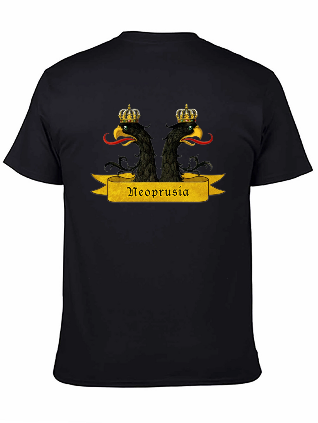 Neoprusia T-Shirt - Black Graphic Tee