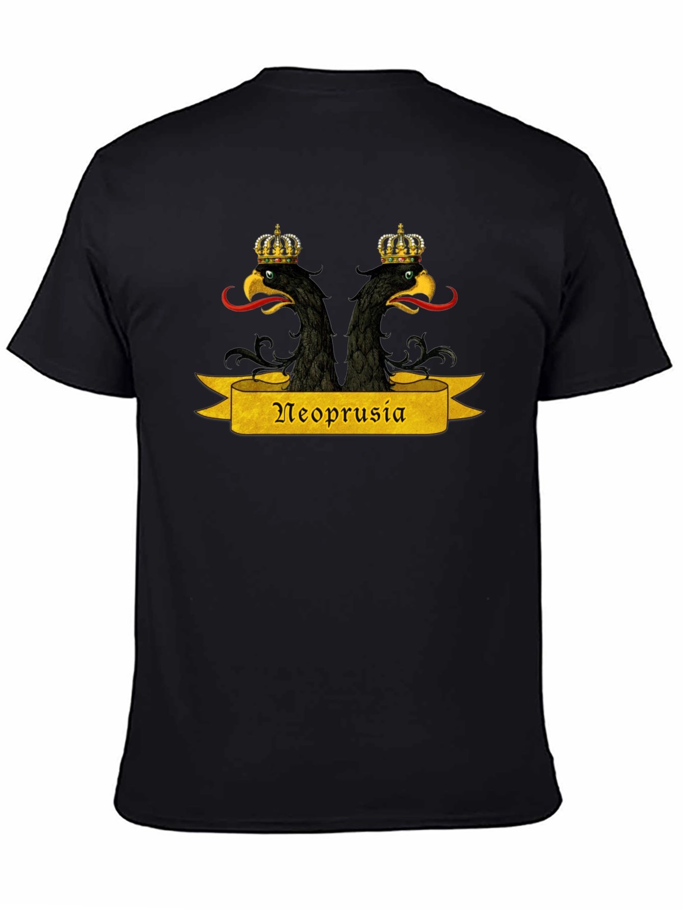 Neoprusia T-Shirt - Black Graphic Tee