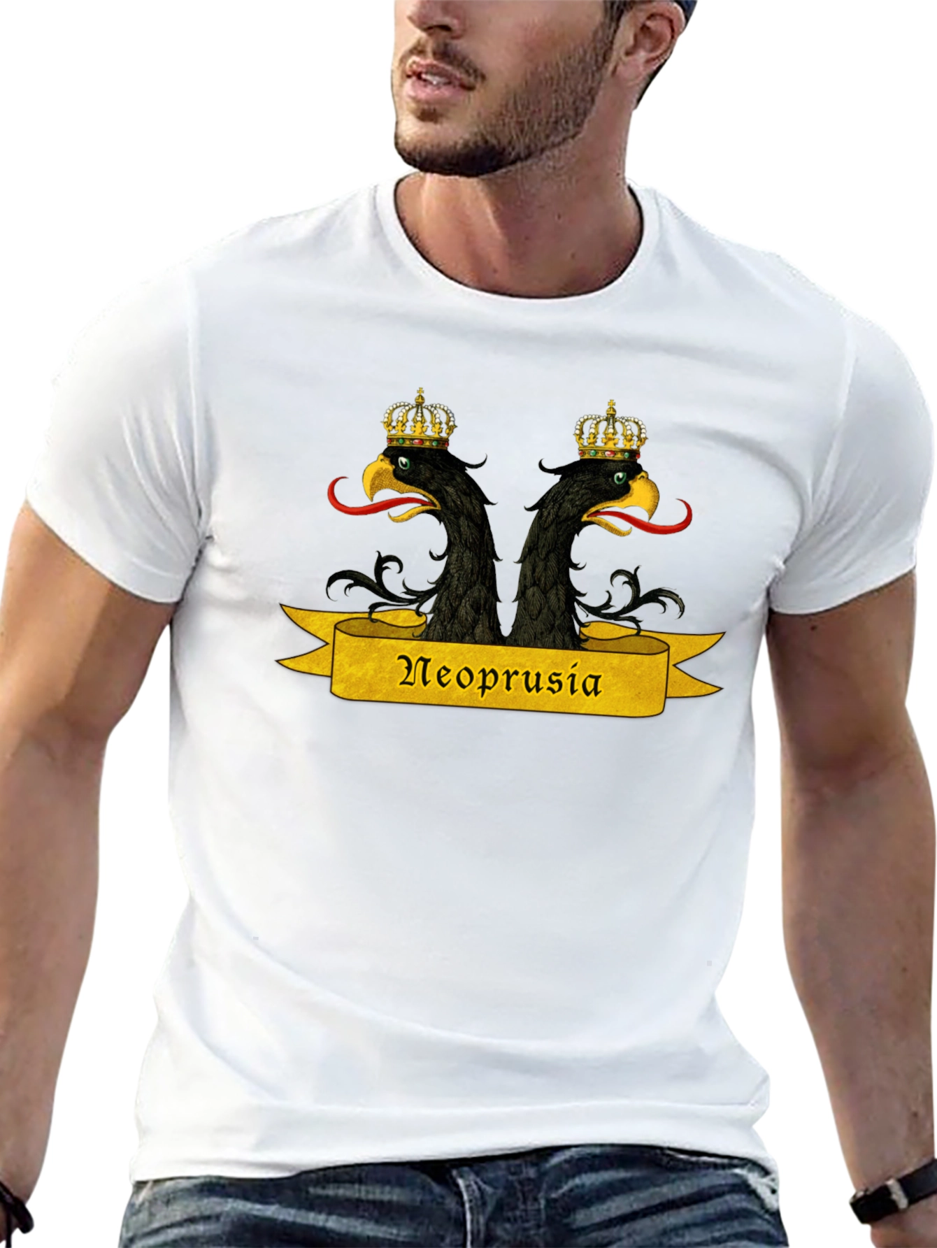 Neoprusia T-Shirt - Black Graphic Tee