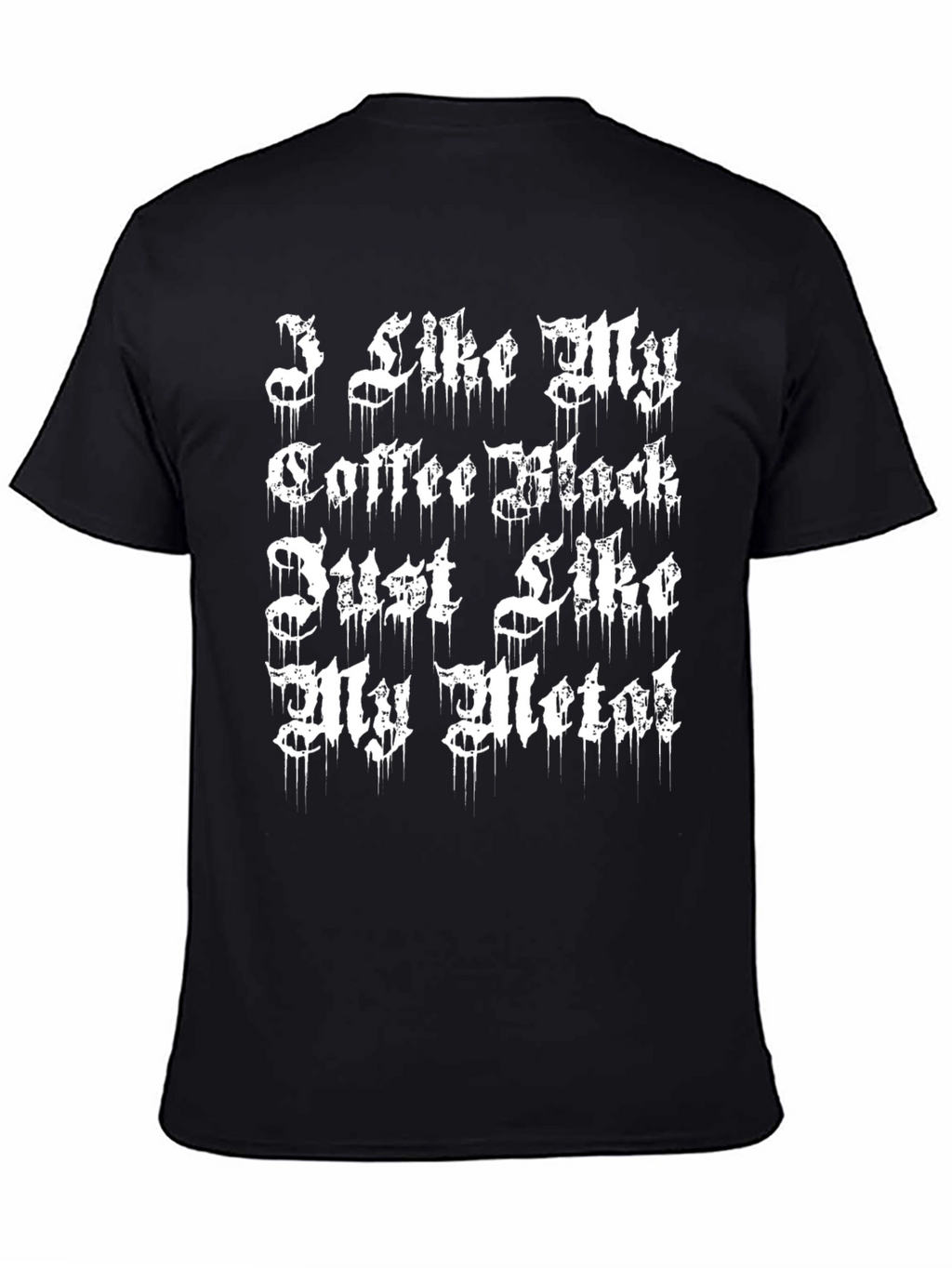 Coffee and Metal T-Shirt - Black Graphic Tee