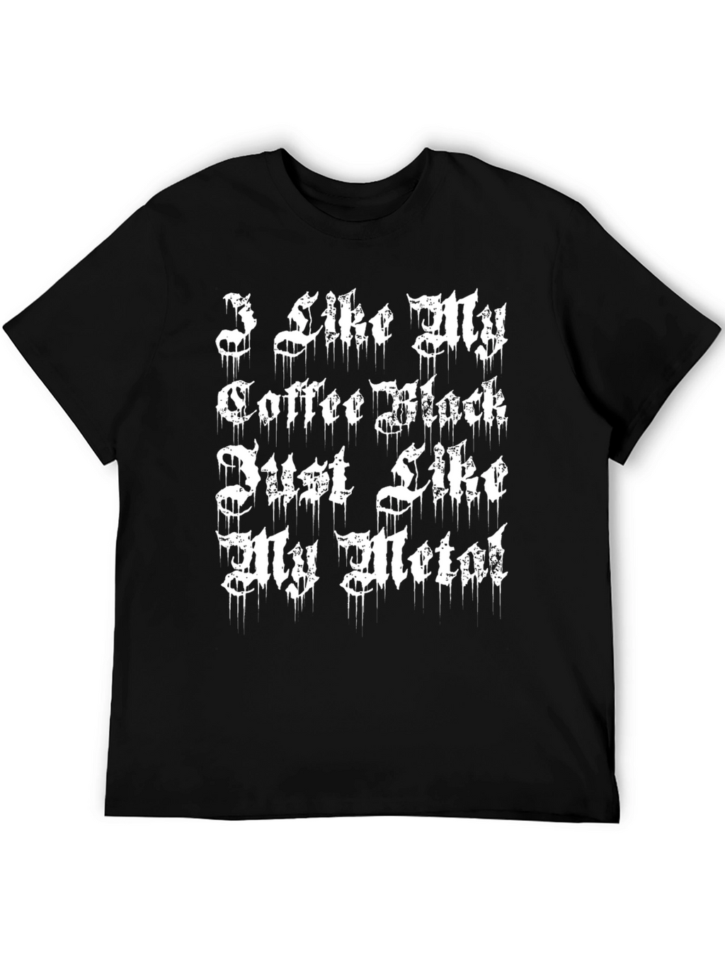 Coffee and Metal T-Shirt - Black Graphic Tee