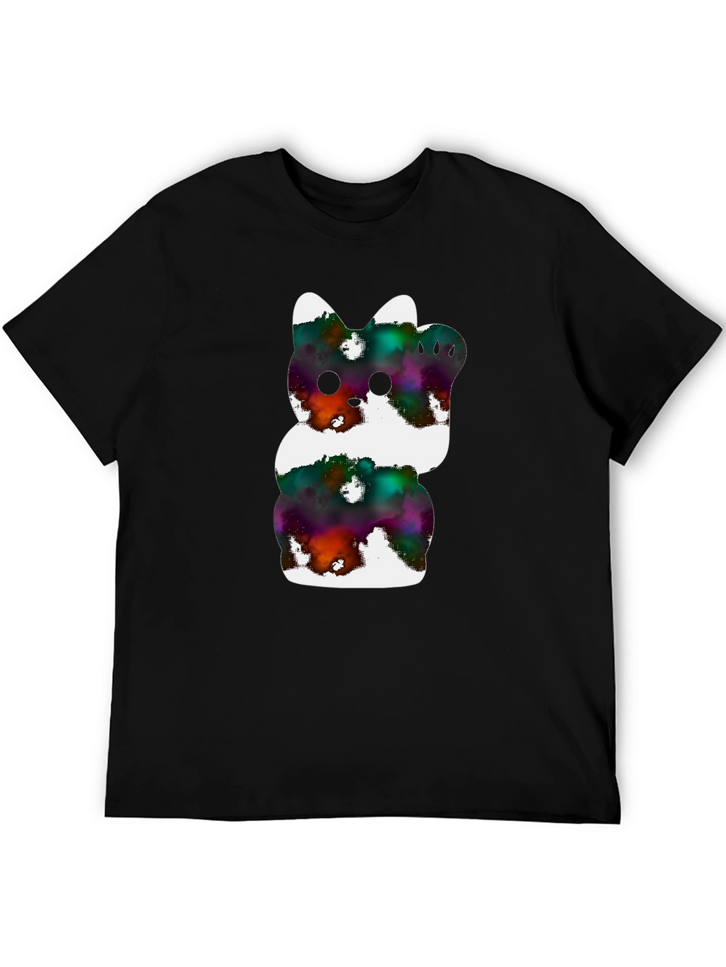 Cosmic Kitty Graphic Tee - Black