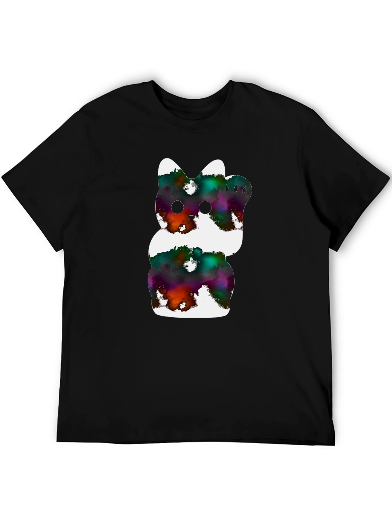 Cosmic Kitty Graphic Tee - Black