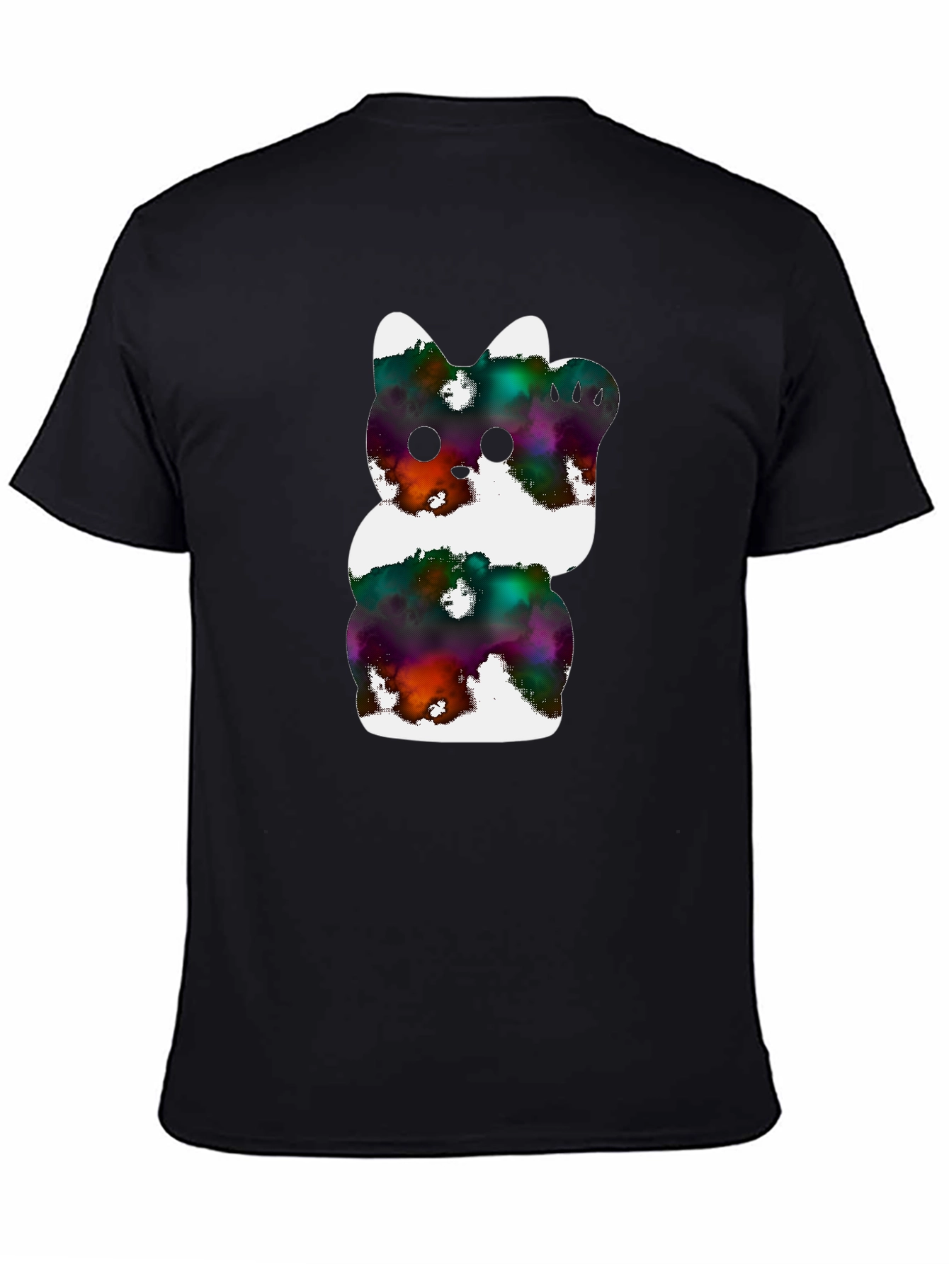 Cosmic Kitty Graphic Tee - Black