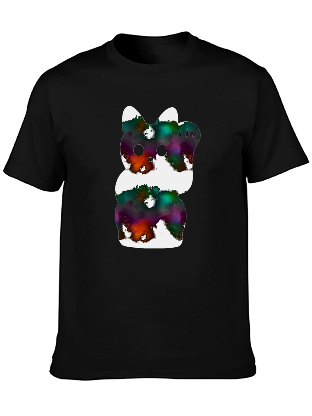 Cosmic Kitty Graphic Tee - Black