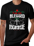 Blessed Nonnie T-Shirt - Christian Family Love