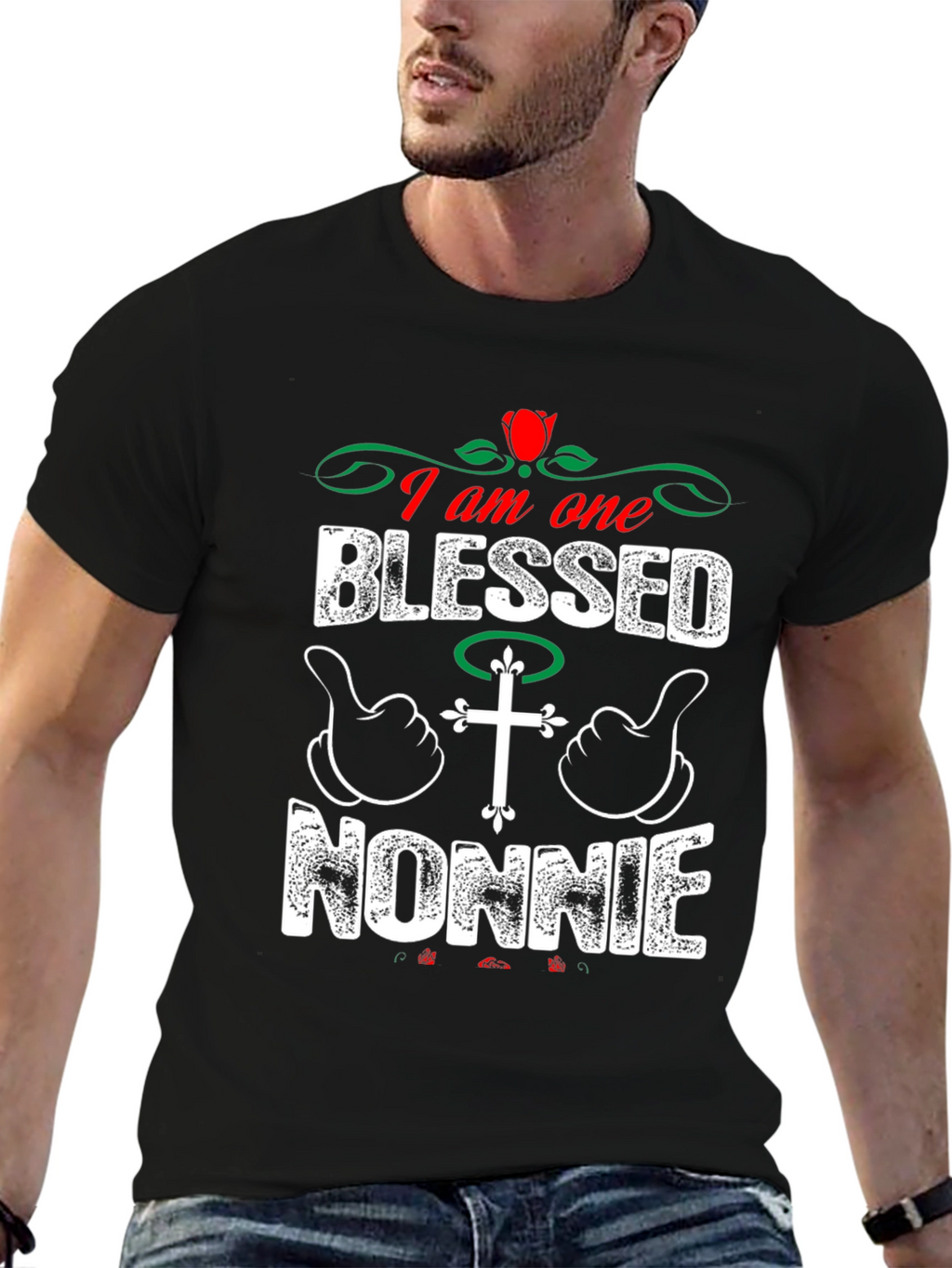 Blessed Nonnie T-Shirt - Christian Family Love
