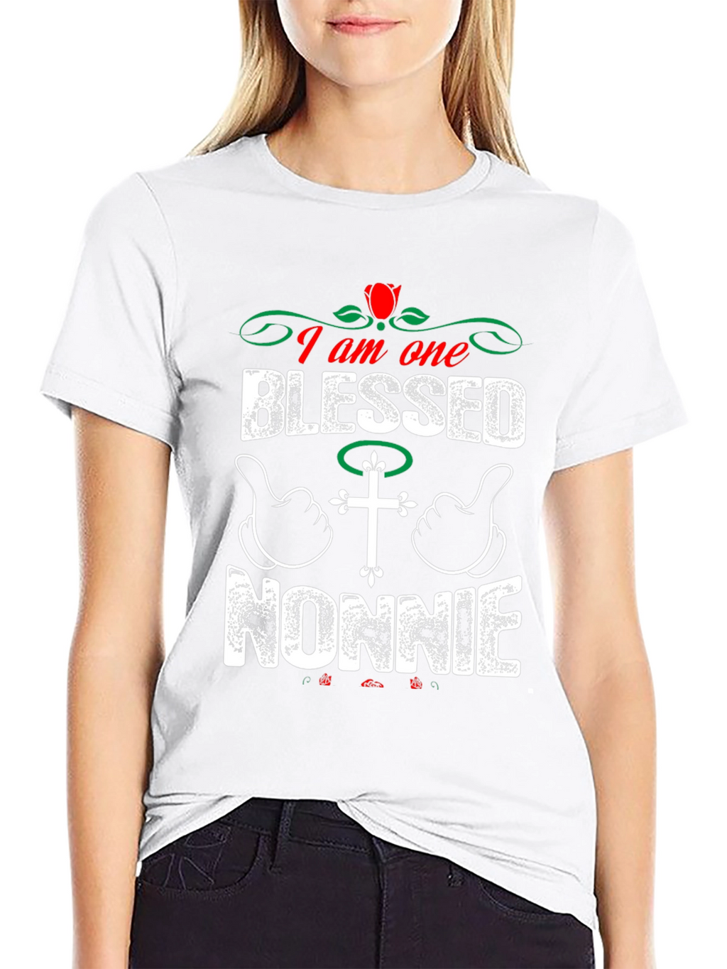Blessed Nonnie T-Shirt - Christian Family Love