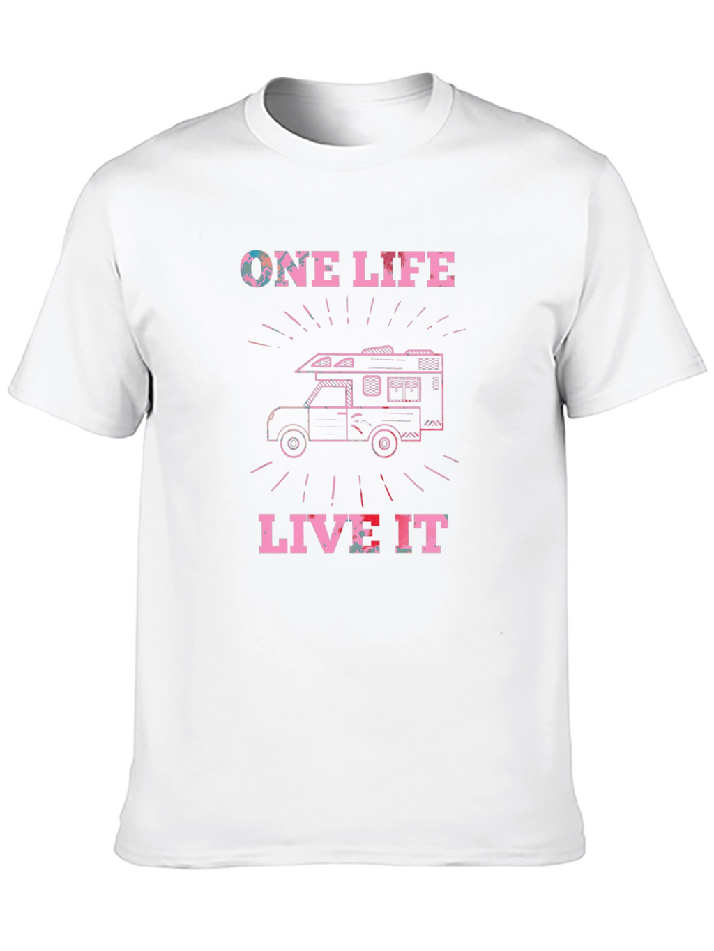 One Life Live It Graphic Tee Camping RV T-Shirt