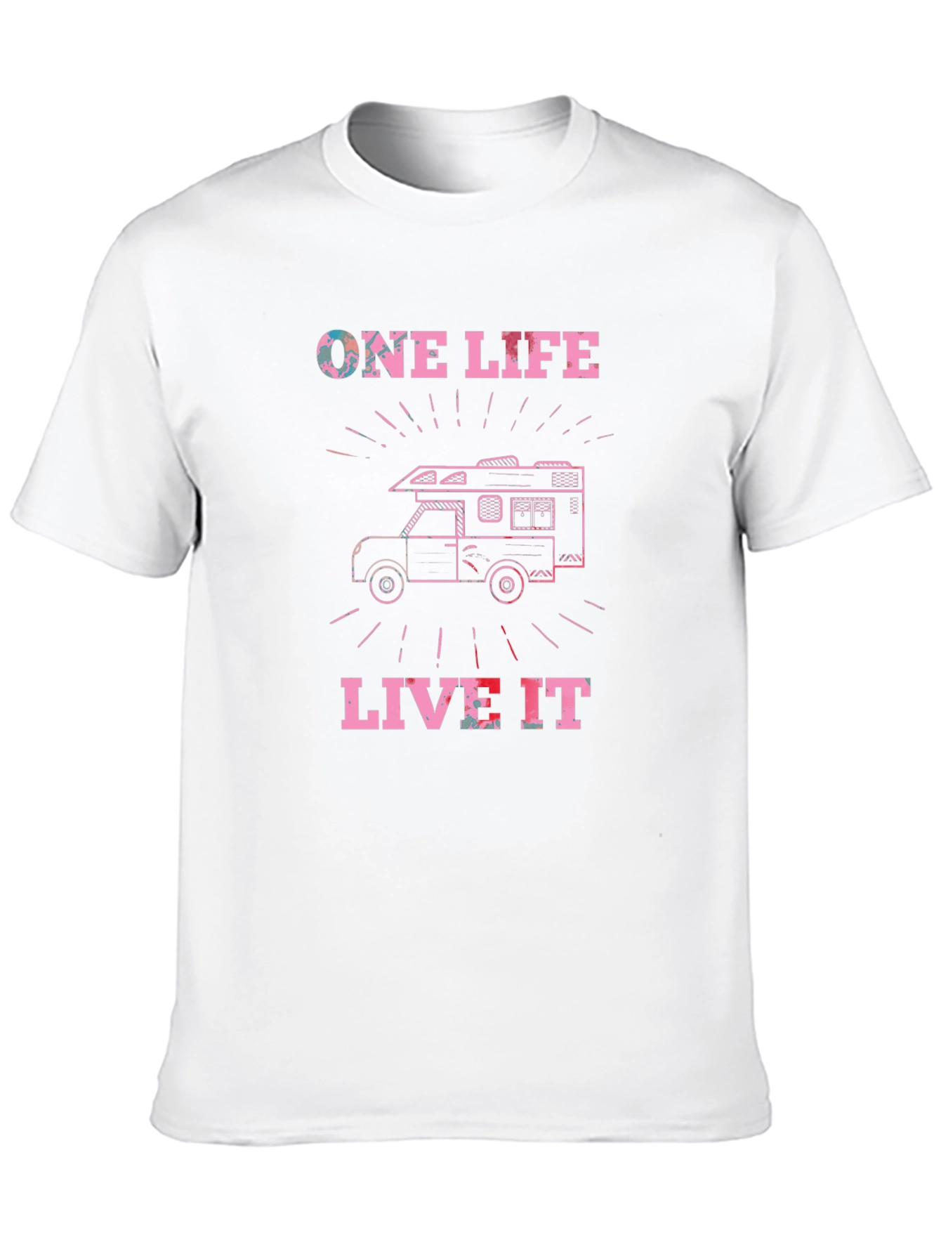 One Life Live It Graphic Tee Camping RV T-Shirt