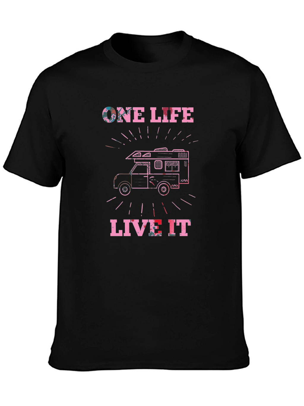 One Life Live It Graphic Tee Camping RV T-Shirt