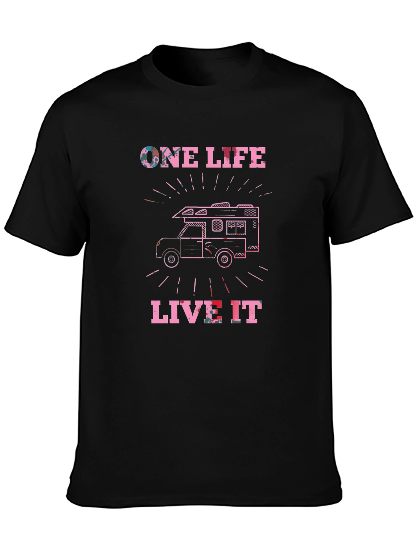 One Life Live It Graphic Tee Camping RV T-Shirt