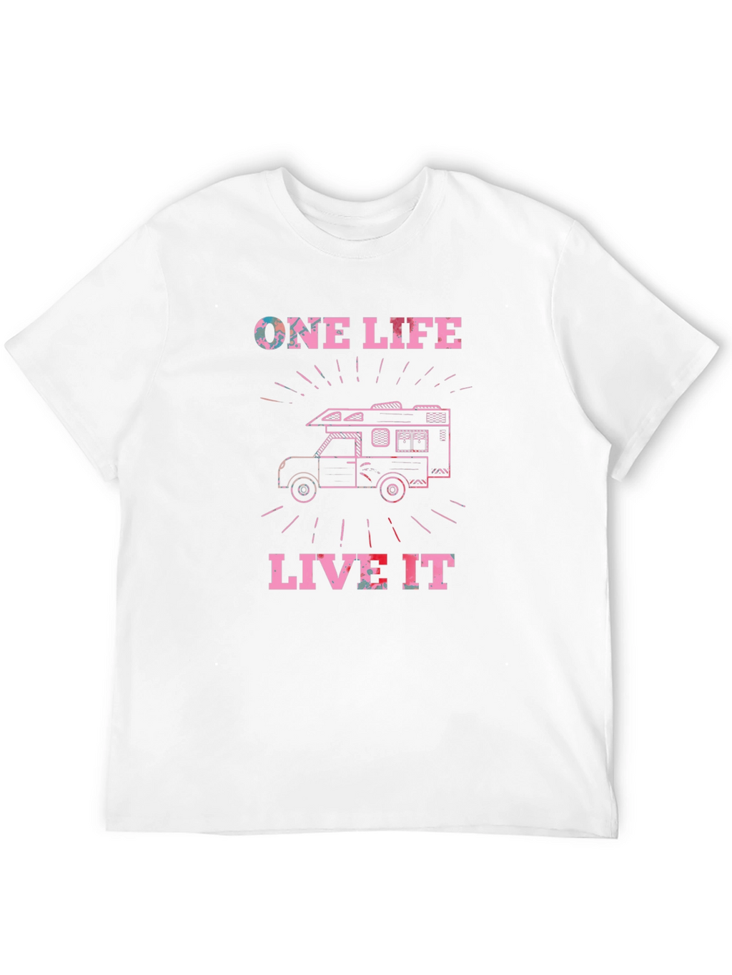 One Life Live It Graphic Tee Camping RV T-Shirt