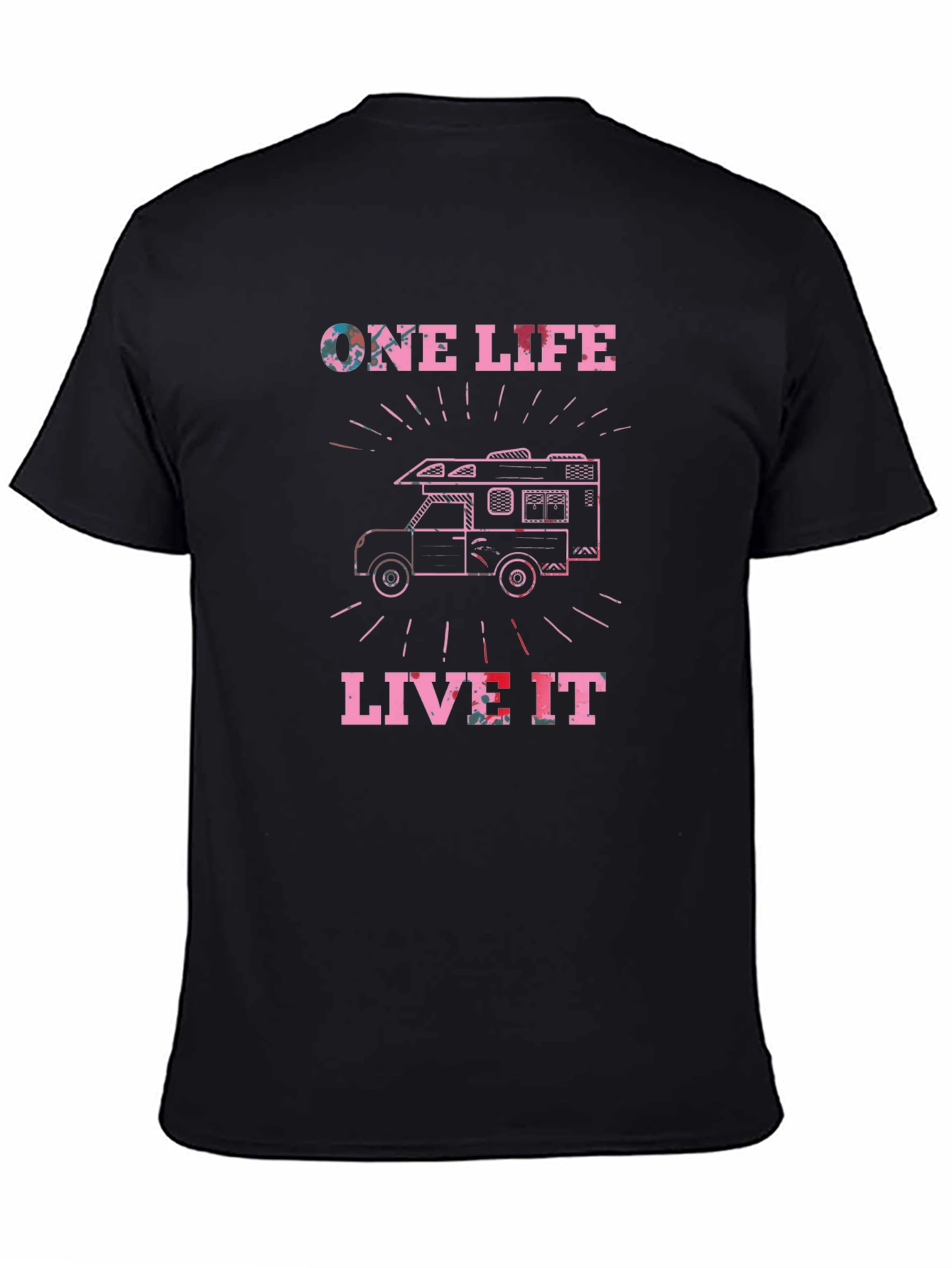 One Life Live It Graphic Tee Camping RV T-Shirt