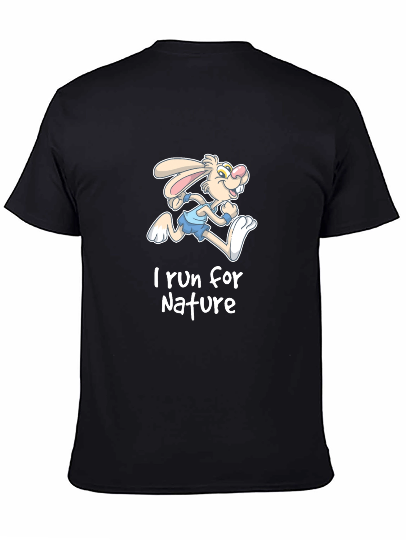I Run for Nature T-Shirt - Funny Rabbit Design