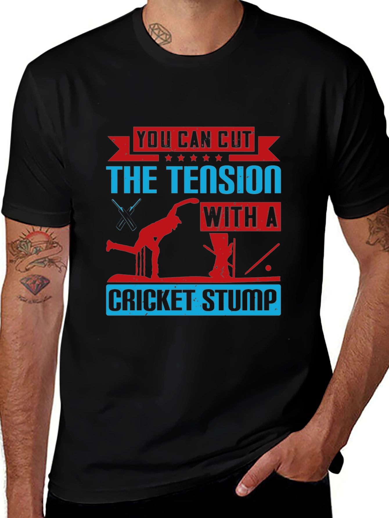 Cricket Tension Stump T-Shirt