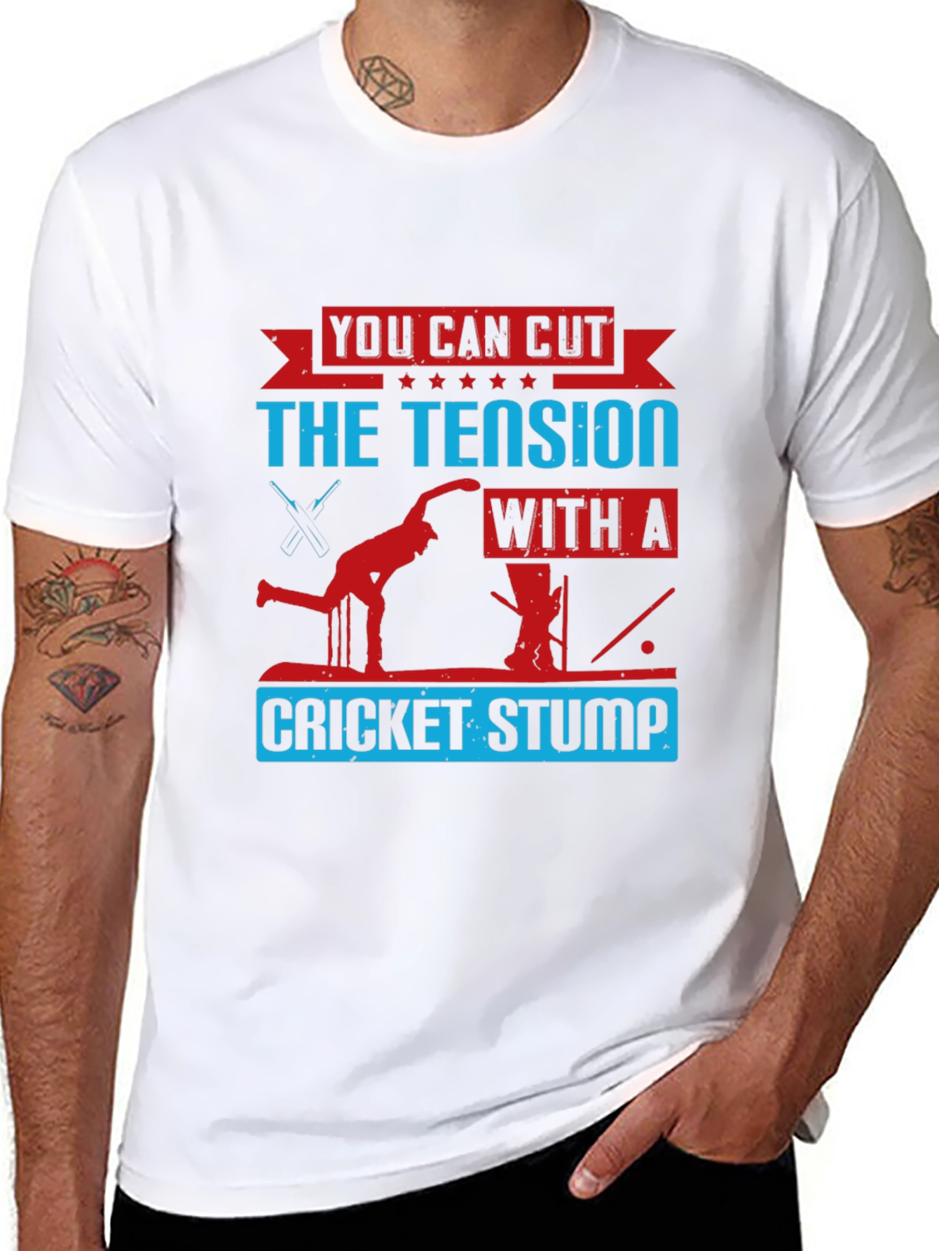 Cricket Tension Stump T-Shirt