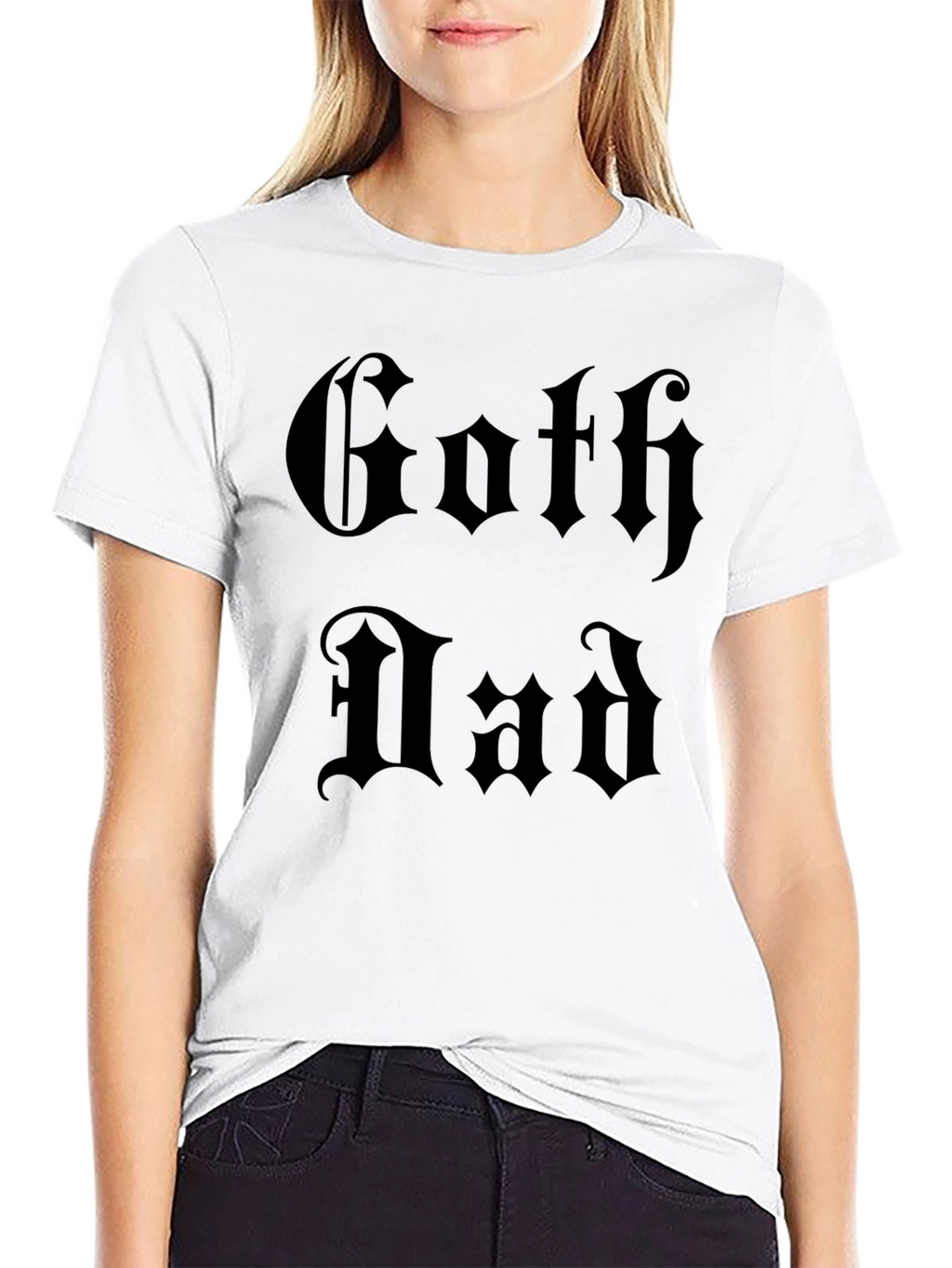 Goth Dad Graphic Tee - Black Gothic Style