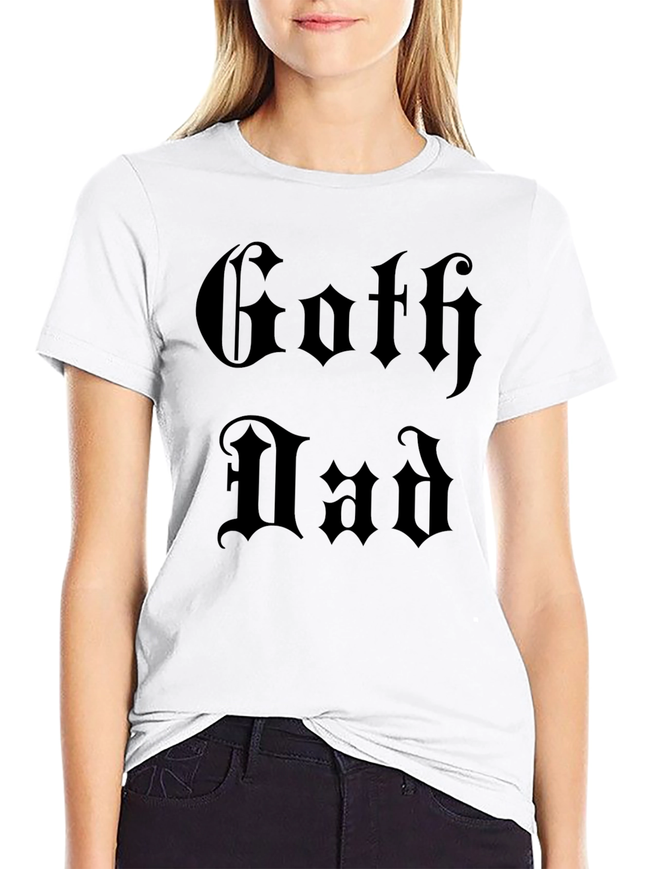 Goth Dad Graphic Tee - Black Gothic Style